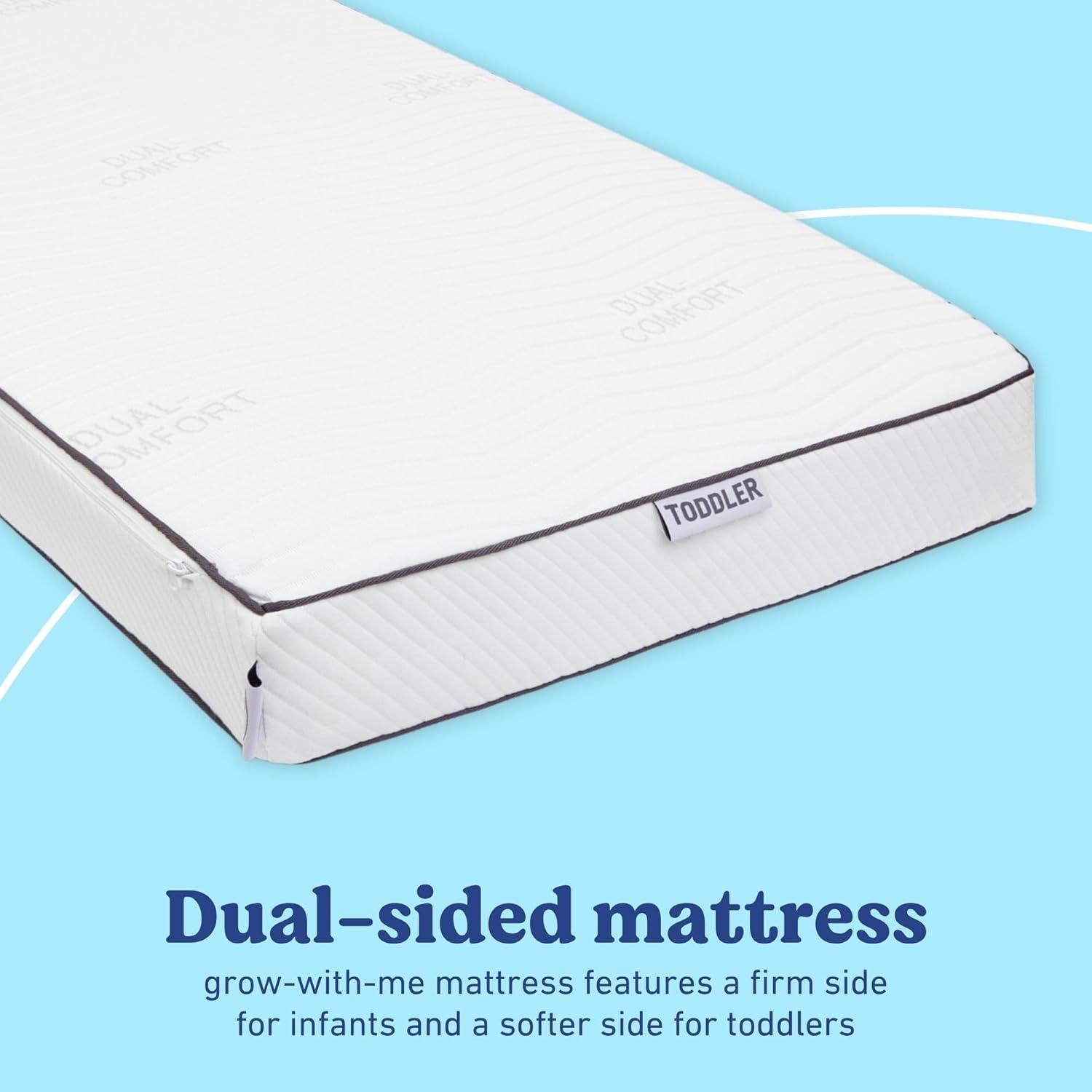 imageGraco 6Inch DualComfort Crib ampamp Toddler Mattress GREENGUARD Gold CertiPURUS Certified Foam Machine Washable Cover with 100 Waterproof Surface Fits Standard Full Size Baby Crib and Toddler BedMattress