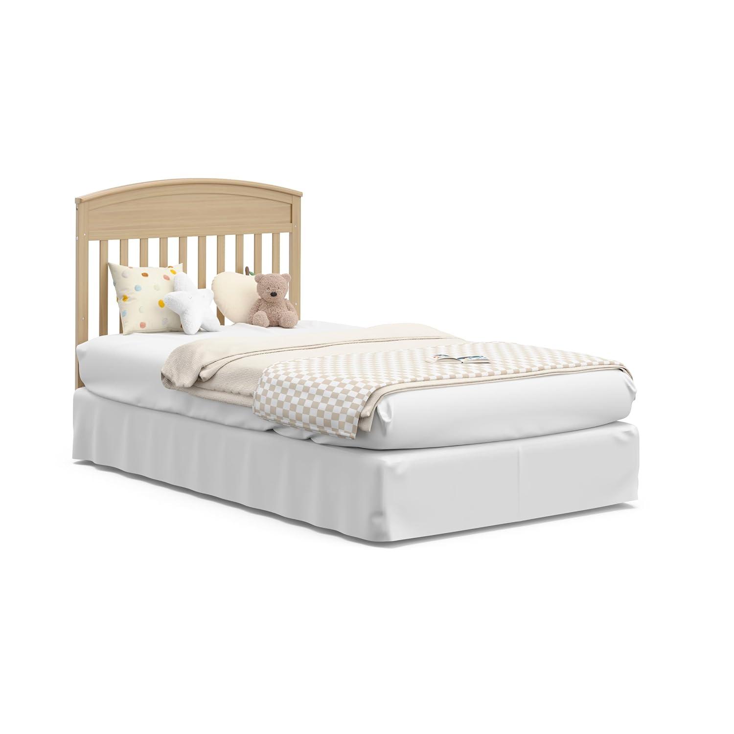 imageGraco Benton 4in1 Convertible Mini Crib with Bonus Crib Mattress White GREENGUARD Gold Certified 275Inch Mattress Included Baby Crib Converts to Twin Bed Ideal for Small SpacesDriftwood