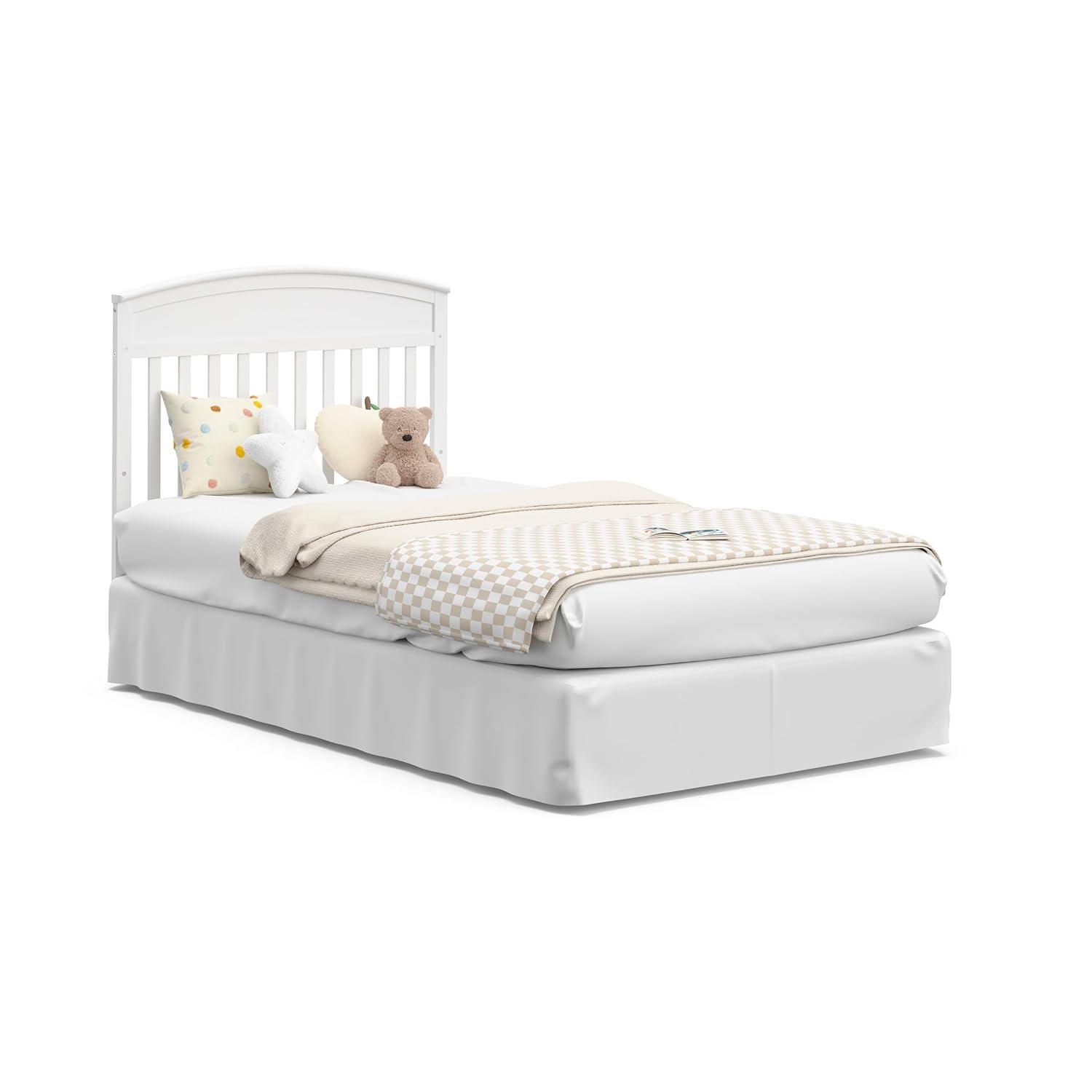 imageGraco Benton 4in1 Convertible Mini Crib with Bonus Crib Mattress White GREENGUARD Gold Certified 275Inch Mattress Included Baby Crib Converts to Twin Bed Ideal for Small SpacesWhite