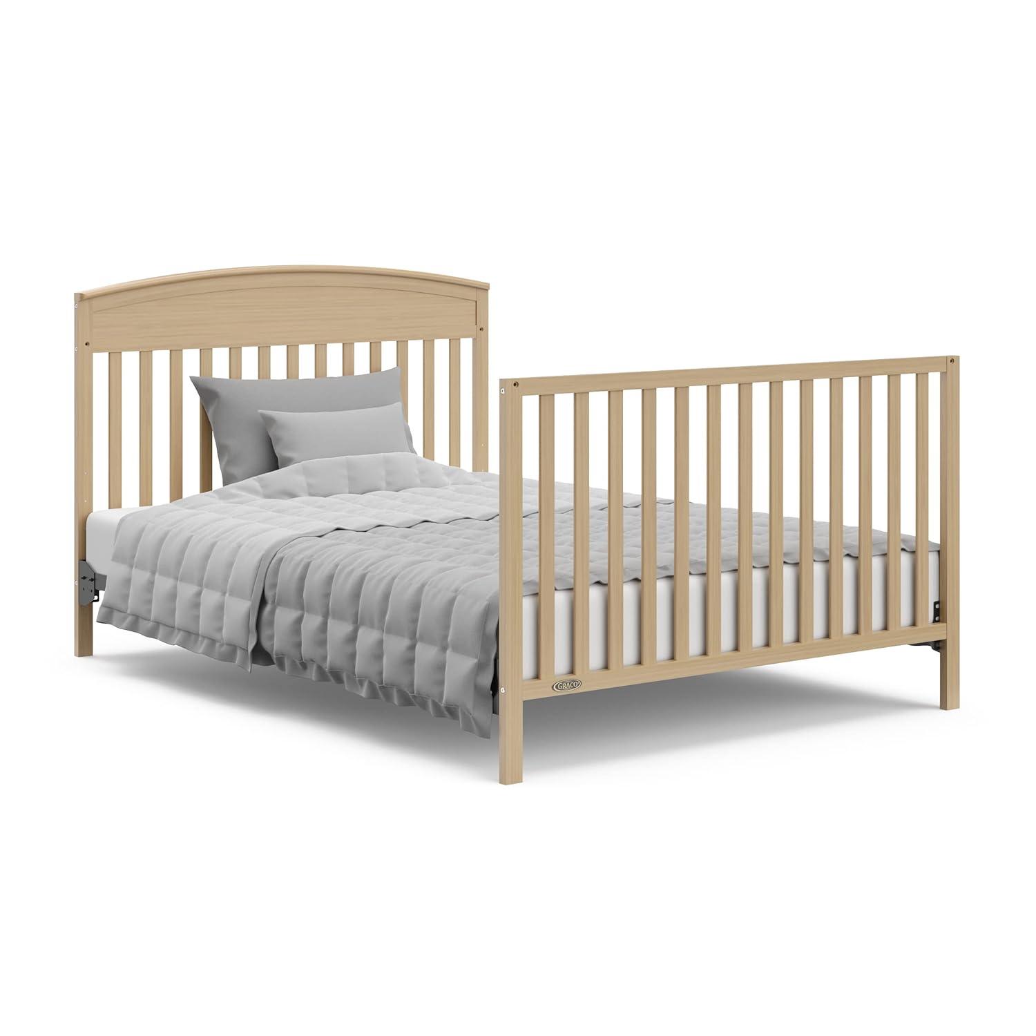 imageGraco Benton 5in1 Convertible Crib White GREENGUARD Gold Certified Converts from Baby Crib to Toddler Bed Daybed and FullSize Bed Fits Standard FullSize Crib MattressDriftwood