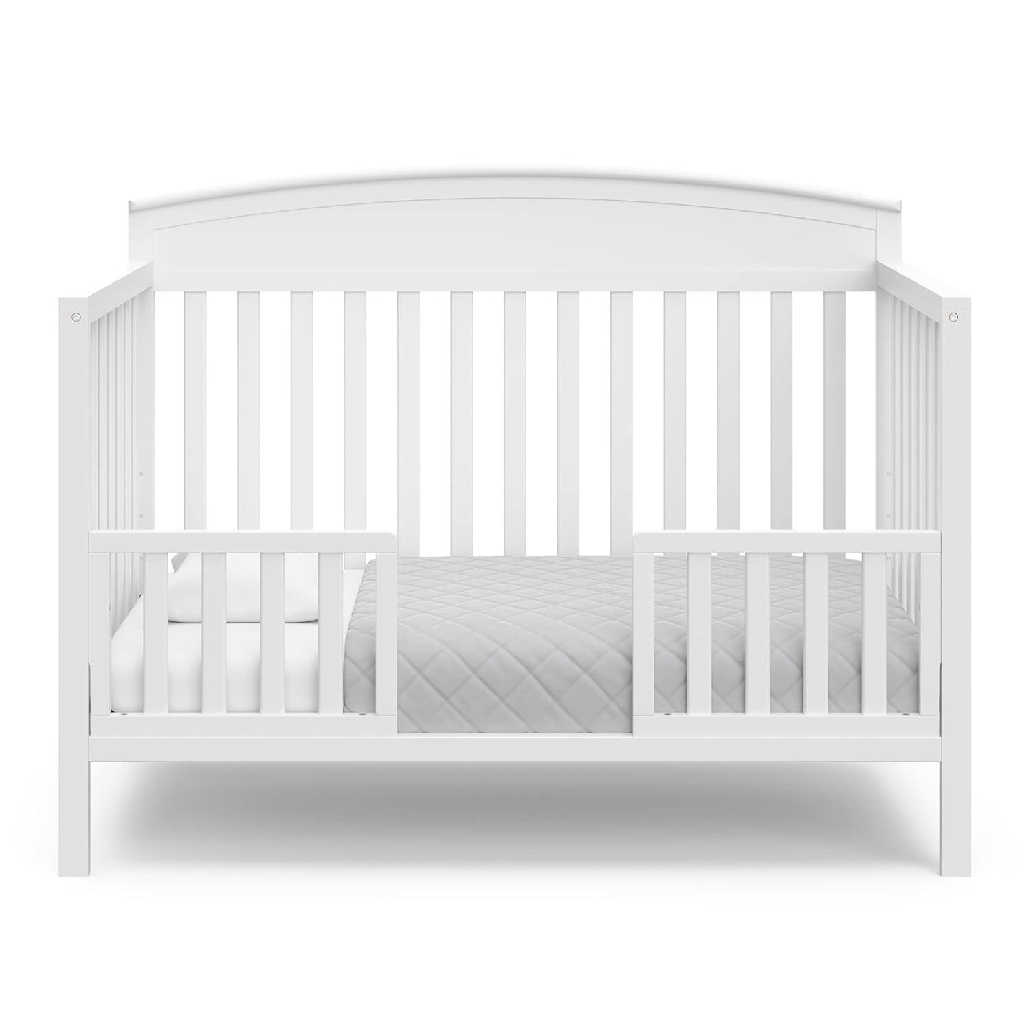 imageGraco Benton 5in1 Convertible Crib White GREENGUARD Gold Certified Converts from Baby Crib to Toddler Bed Daybed and FullSize Bed Fits Standard FullSize Crib MattressWhite