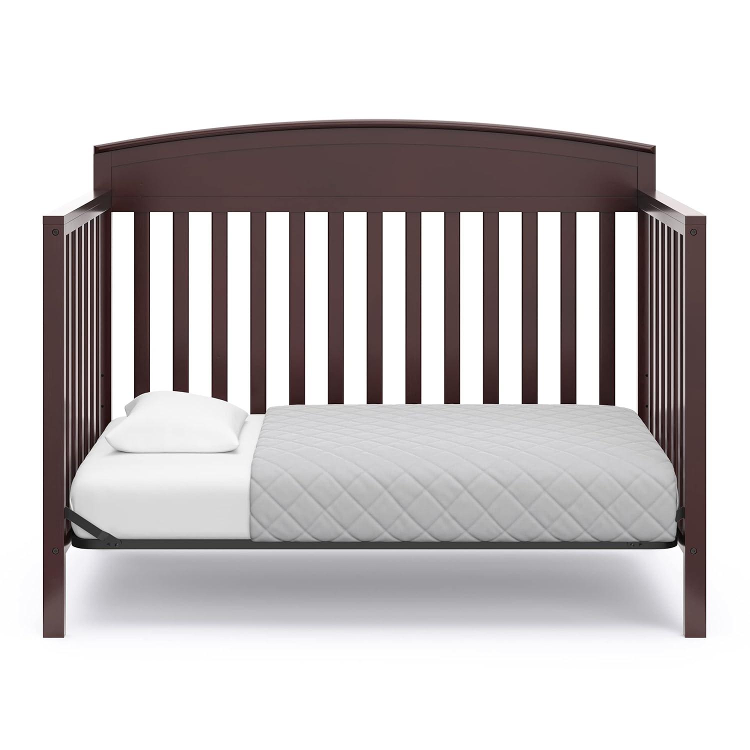 imageGraco Benton 5in1 Convertible Crib White GREENGUARD Gold Certified Converts from Baby Crib to Toddler Bed Daybed and FullSize Bed Fits Standard FullSize Crib MattressEspresso