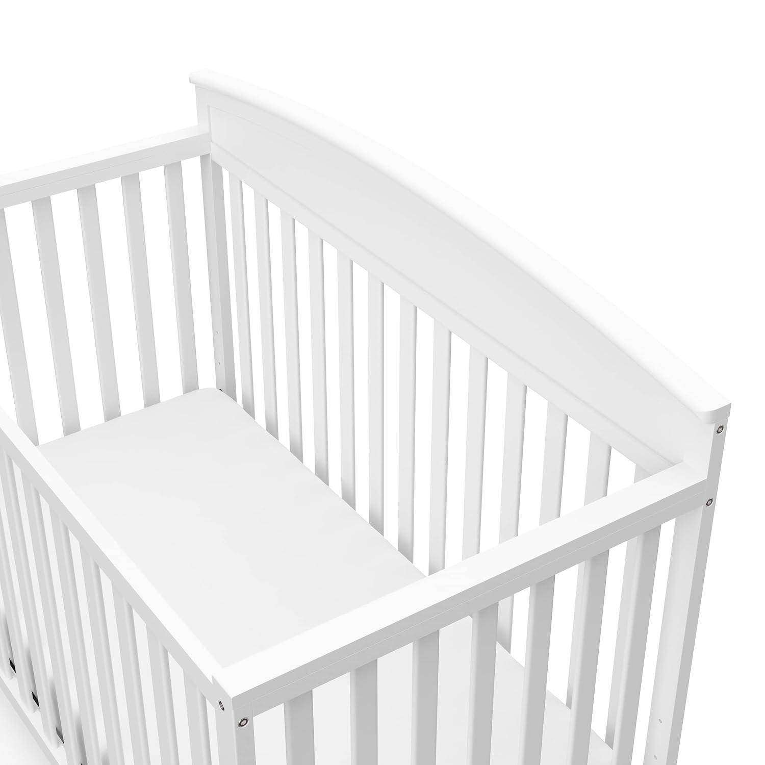 imageGraco Benton 5in1 Convertible Crib White GREENGUARD Gold Certified Converts from Baby Crib to Toddler Bed Daybed and FullSize Bed Fits Standard FullSize Crib MattressWhite