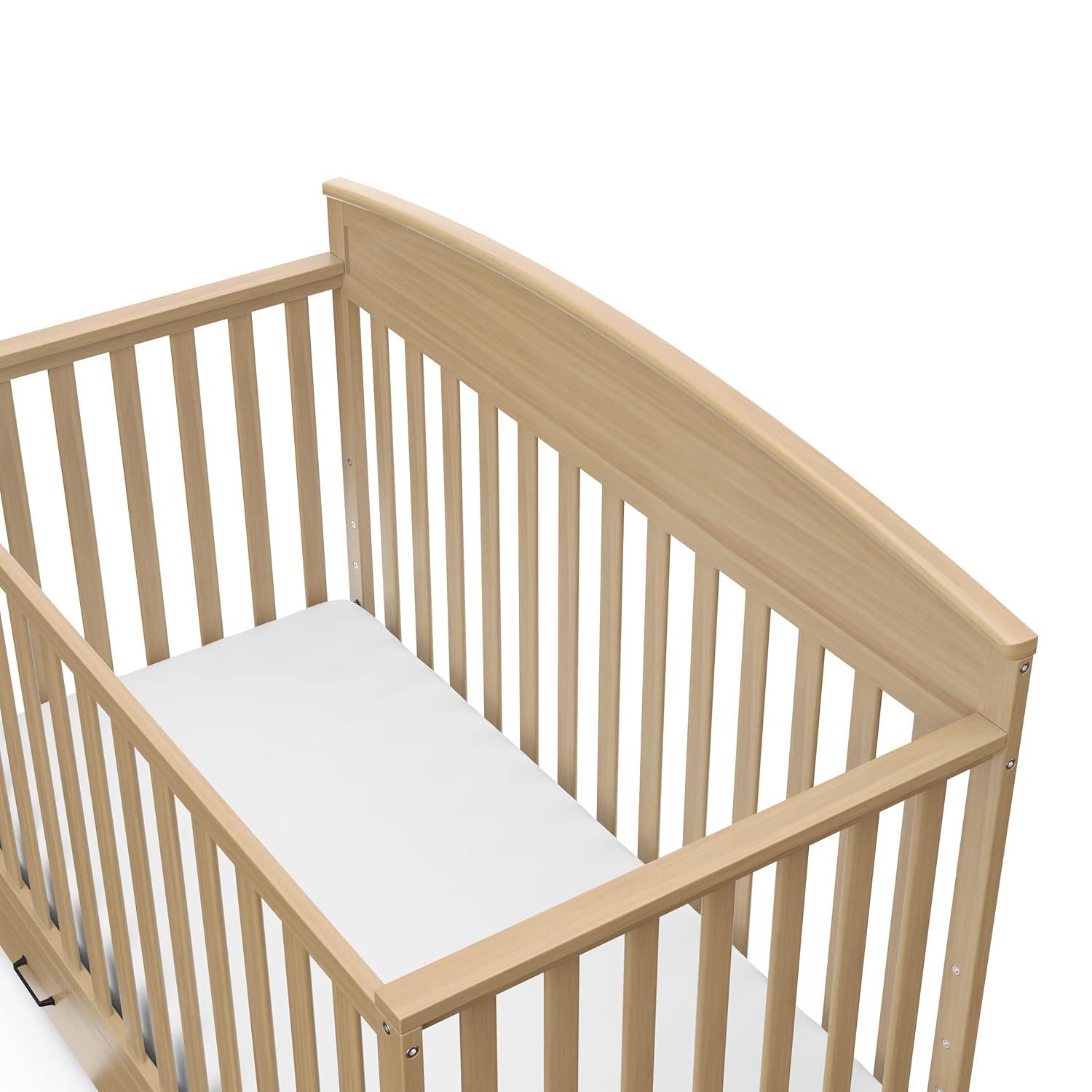 imageGraco Benton 5in1 Convertible Crib White GREENGUARD Gold Certified Converts from Baby Crib to Toddler Bed Daybed and FullSize Bed Fits Standard FullSize Crib MattressDriftwood