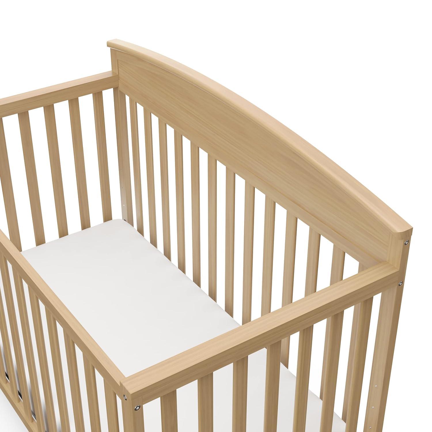 imageGraco Benton 5in1 Convertible Crib White GREENGUARD Gold Certified Converts from Baby Crib to Toddler Bed Daybed and FullSize Bed Fits Standard FullSize Crib MattressDriftwood