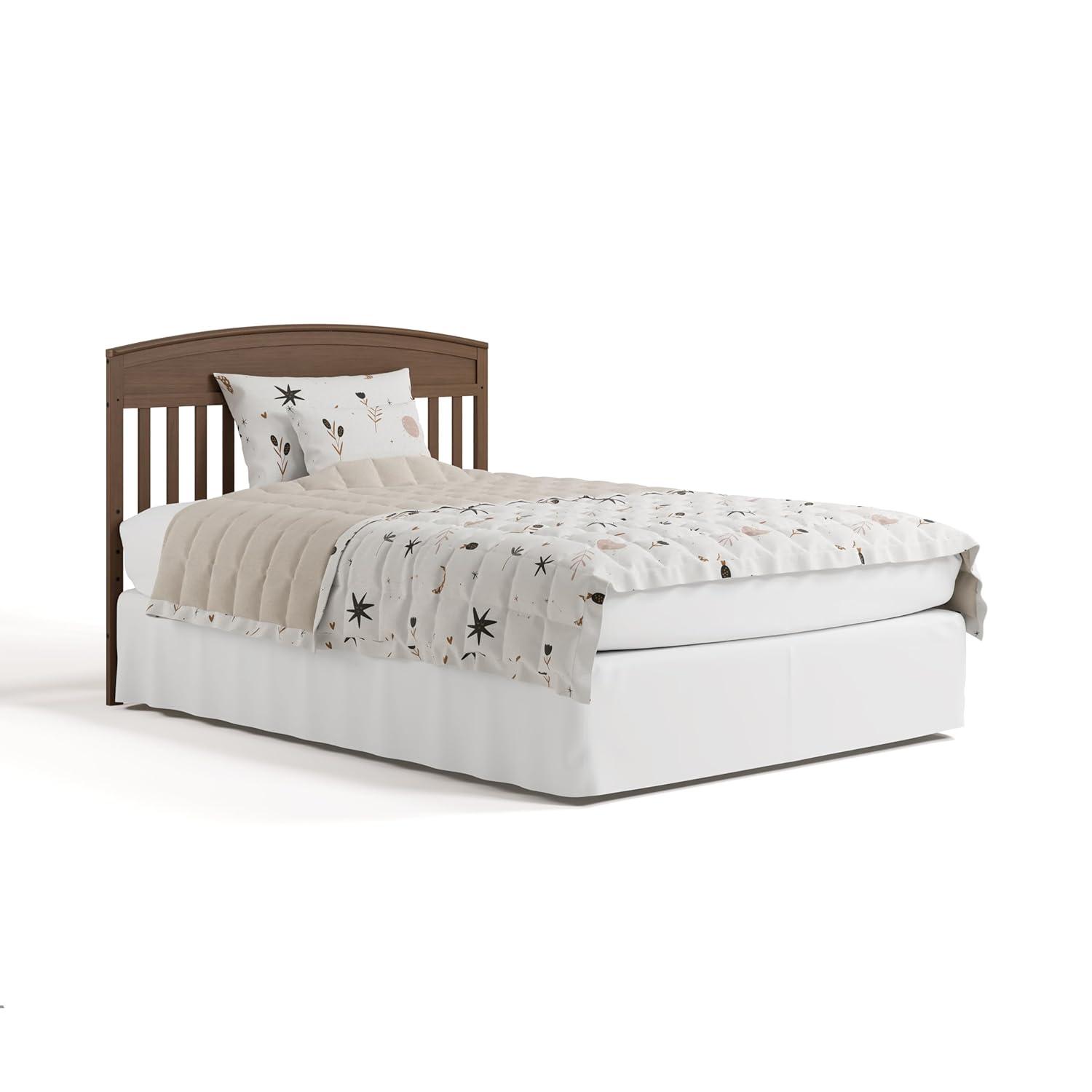 imageGraco Benton 5in1 Convertible Crib White GREENGUARD Gold Certified Converts from Baby Crib to Toddler Bed Daybed and FullSize Bed Fits Standard FullSize Crib MattressHazelnut