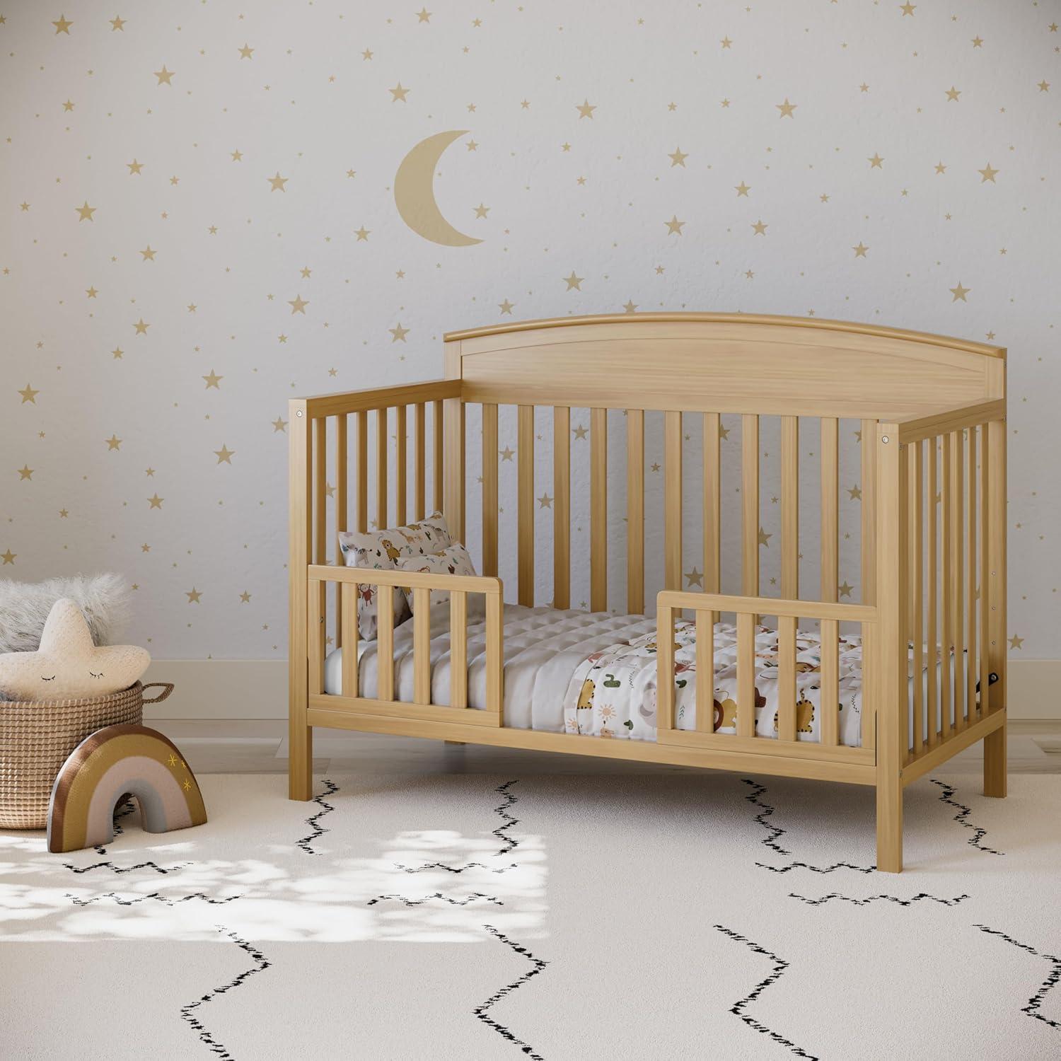 imageGraco Benton 5in1 Convertible Crib White GREENGUARD Gold Certified Converts from Baby Crib to Toddler Bed Daybed and FullSize Bed Fits Standard FullSize Crib MattressDriftwood