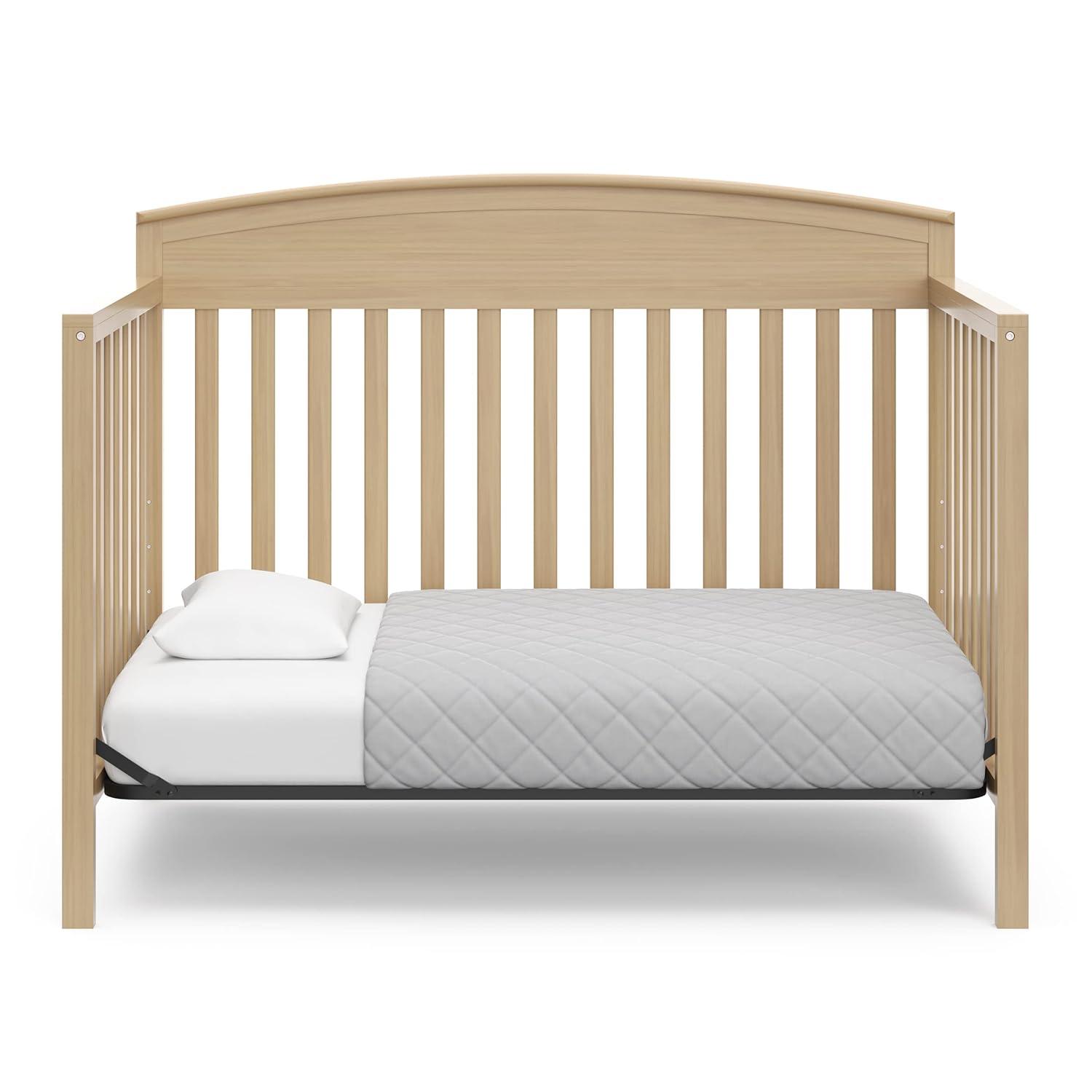 imageGraco Benton 5in1 Convertible Crib White GREENGUARD Gold Certified Converts from Baby Crib to Toddler Bed Daybed and FullSize Bed Fits Standard FullSize Crib MattressDriftwood