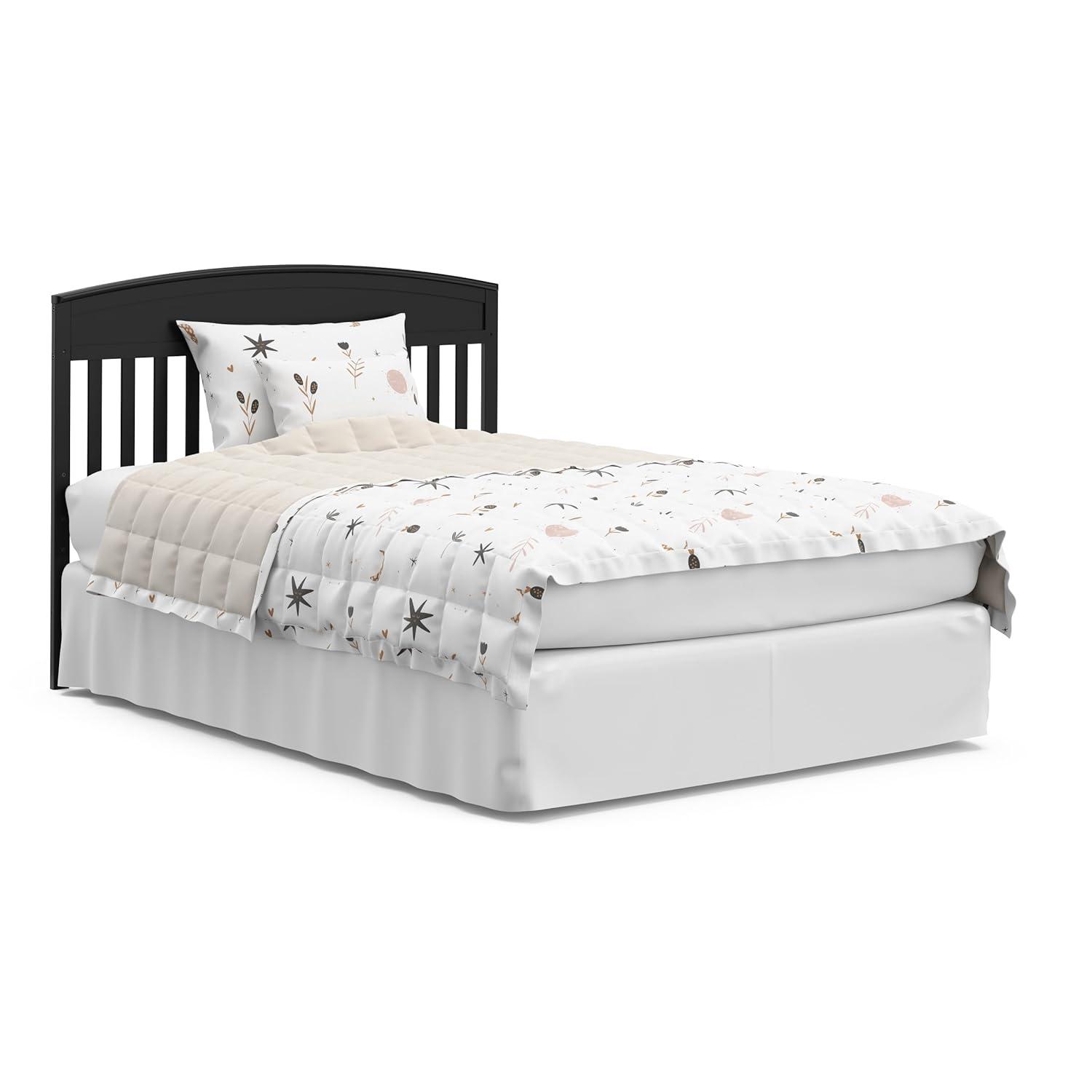 imageGraco Benton 5in1 Convertible Crib White GREENGUARD Gold Certified Converts from Baby Crib to Toddler Bed Daybed and FullSize Bed Fits Standard FullSize Crib MattressBlack