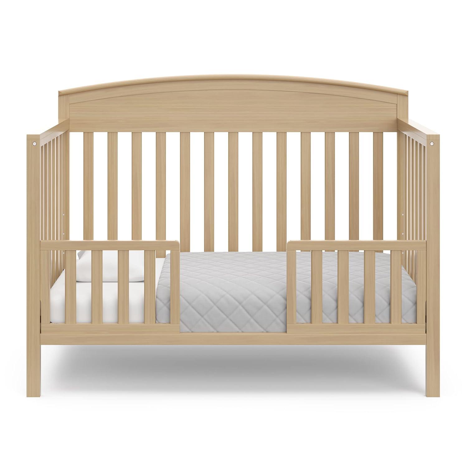 imageGraco Benton 5in1 Convertible Crib White GREENGUARD Gold Certified Converts from Baby Crib to Toddler Bed Daybed and FullSize Bed Fits Standard FullSize Crib MattressDriftwood