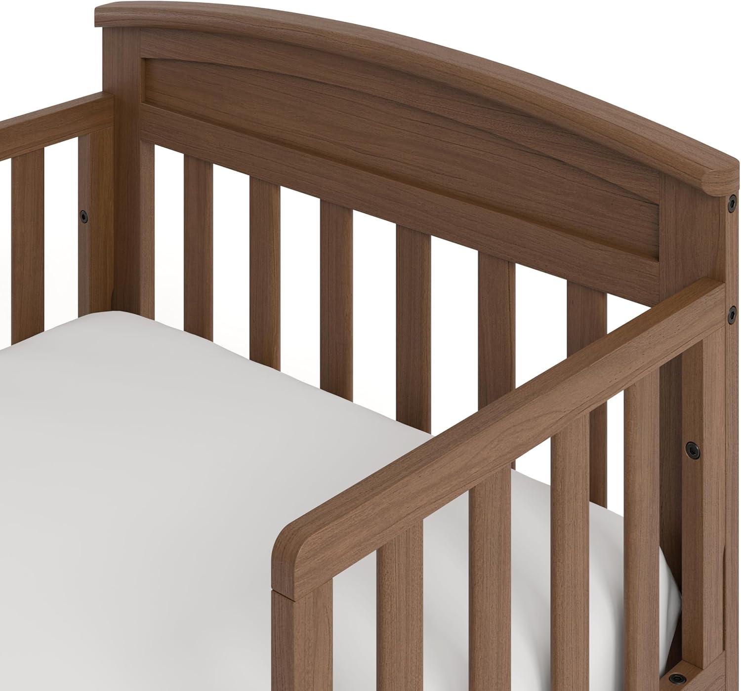 imageGraco Benton Toddler Bed White GREENGUARD Gold Certified Baby Safety Alliance Verified with Safety Toddler Guardrails Fits Standard Crib Mattress Easy Assembly Kids Transition BedHazelnut