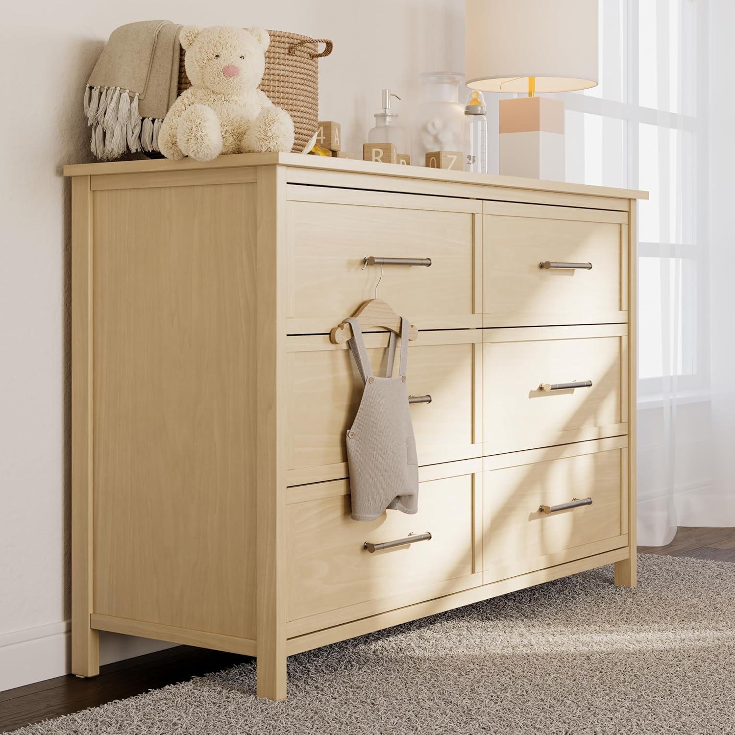 imageGraco Classic 3 Drawer Changing Table Dresser Blush GREENGUARD Gold Certified Baby Dresser with Changing Table Top Includes Interlocking Drawer SystemDriftwood