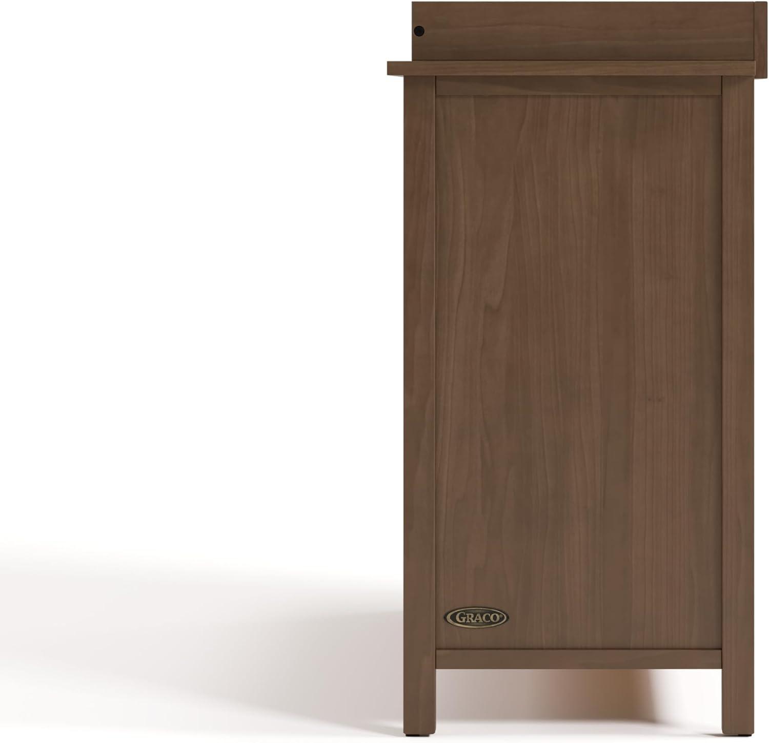 imageGraco Classic 3 Drawer Changing Table Dresser Blush GREENGUARD Gold Certified Baby Dresser with Changing Table Top Includes Interlocking Drawer SystemHazelnut