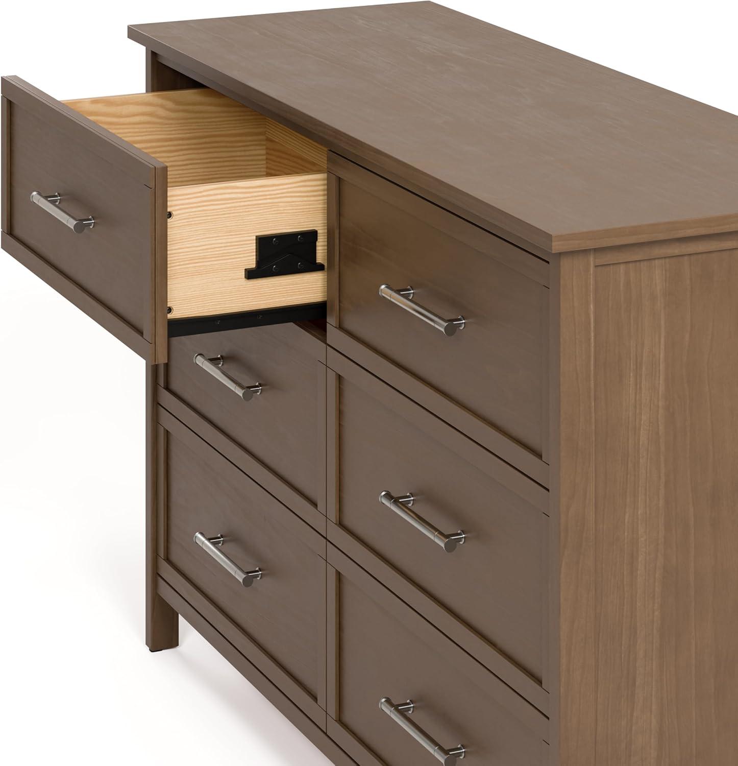 imageGraco Classic 3 Drawer Changing Table Dresser Blush GREENGUARD Gold Certified Baby Dresser with Changing Table Top Includes Interlocking Drawer SystemHazelnut