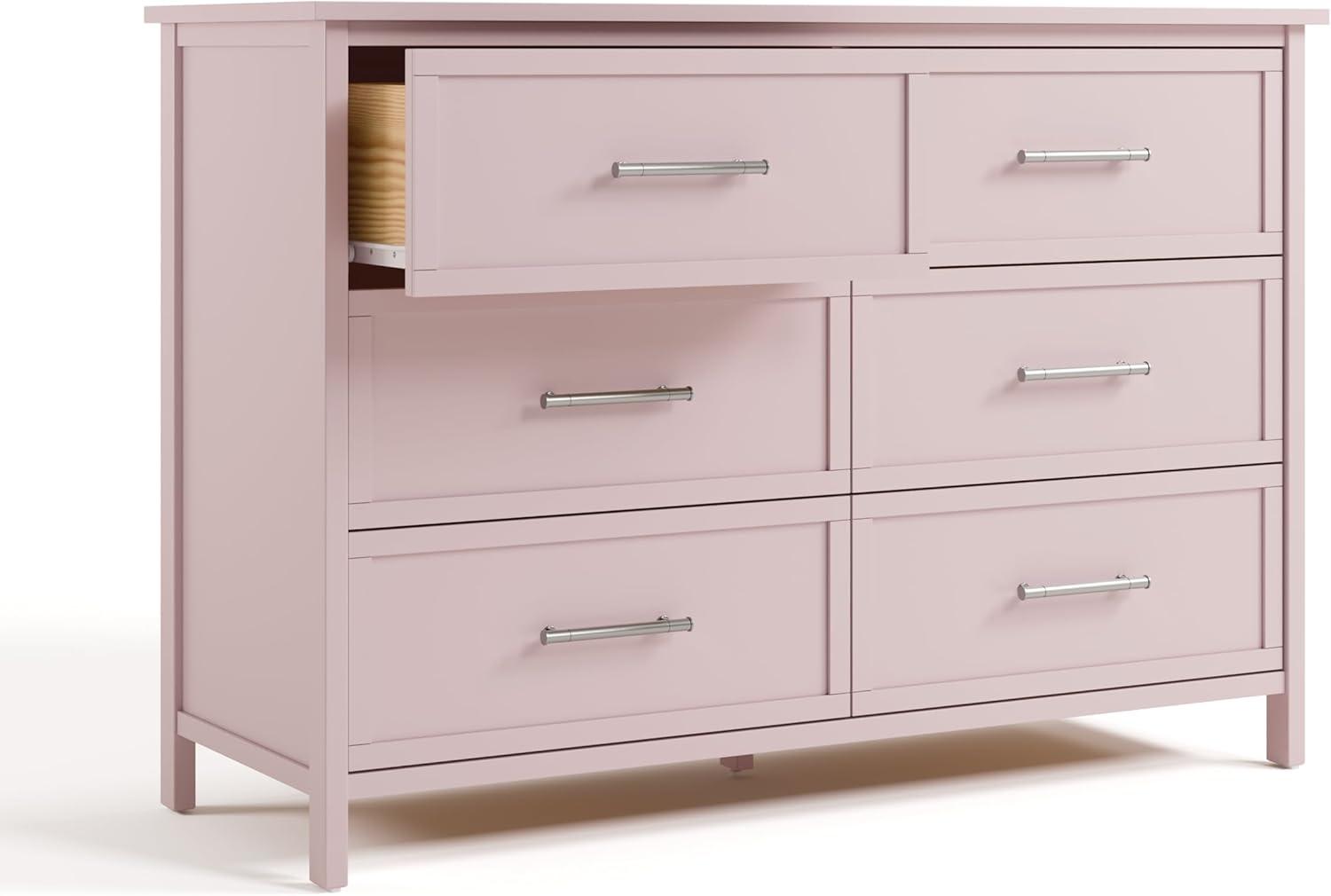 imageGraco Classic 3 Drawer Changing Table Dresser Blush GREENGUARD Gold Certified Baby Dresser with Changing Table Top Includes Interlocking Drawer SystemBlush