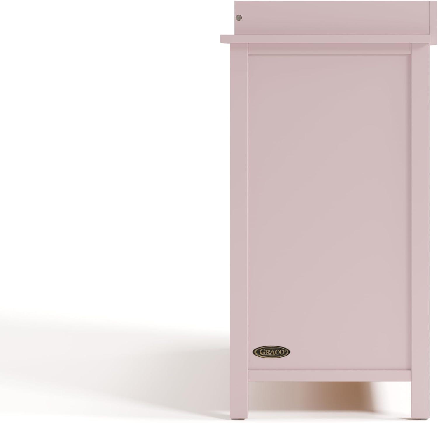 imageGraco Classic 3 Drawer Changing Table Dresser Blush GREENGUARD Gold Certified Baby Dresser with Changing Table Top Includes Interlocking Drawer SystemBlush