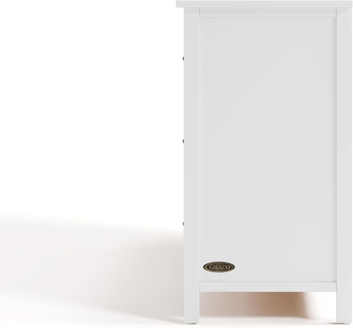 imageGraco Classic 3 Drawer Changing Table Dresser Blush GREENGUARD Gold Certified Baby Dresser with Changing Table Top Includes Interlocking Drawer SystemWhite