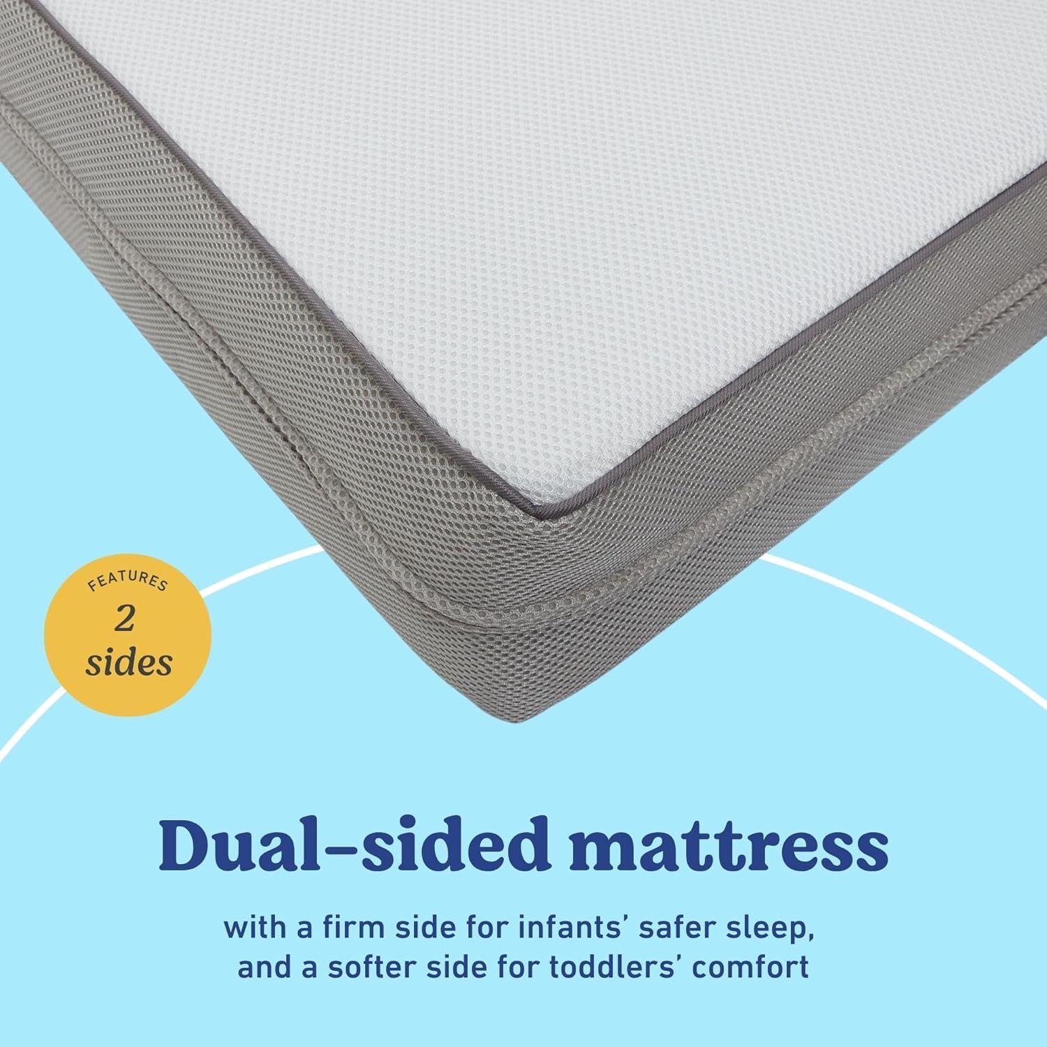 imageGraco Essentials 6Inch Mesh Crib ampamp Toddler Mattress GREENGUARD Gold Certified Mattress for Baby Cribs ampamp Toddler Beds with Soft Mesh MachineWashable WaterResistant Cover Made in The USA6Inch