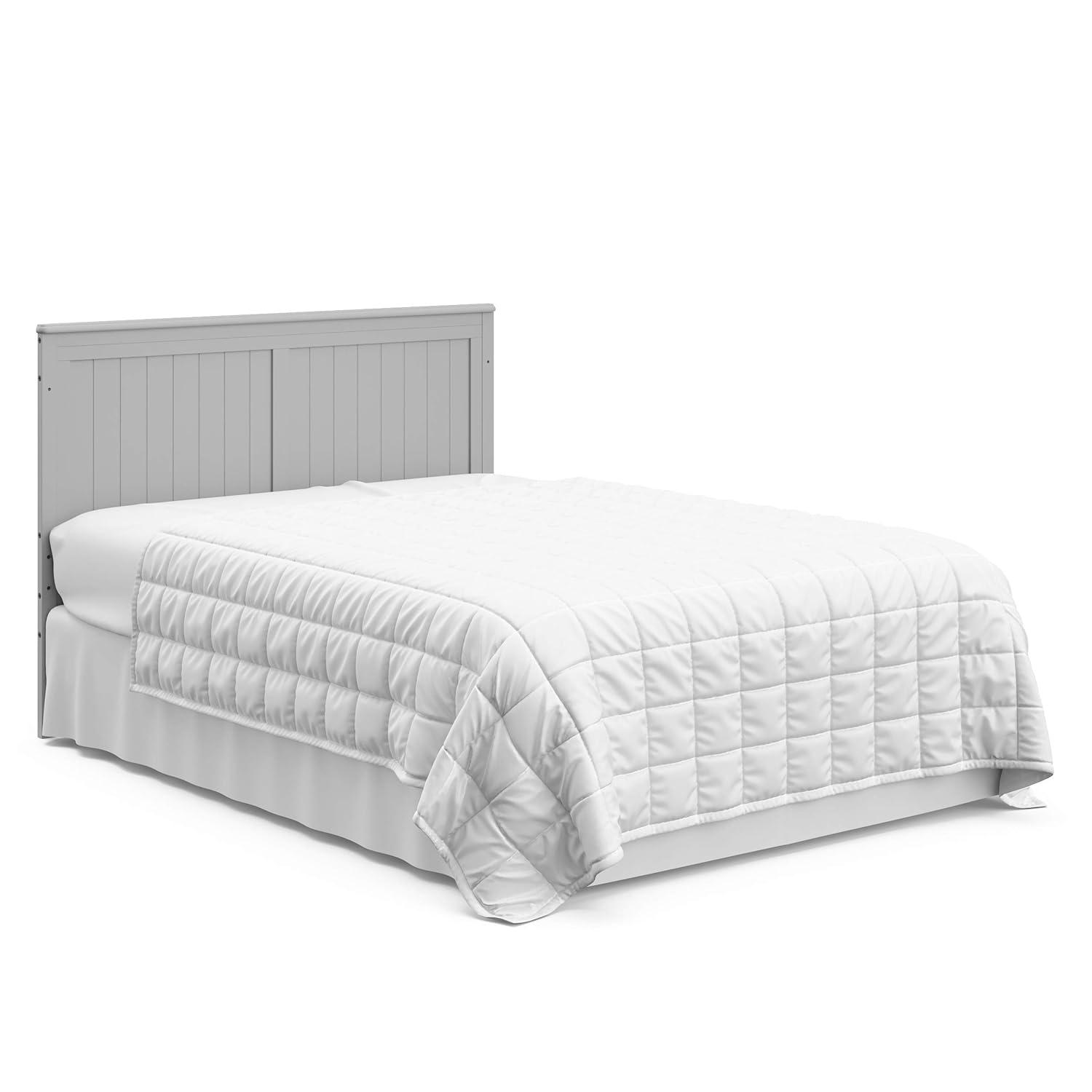 imageGraco Hadley 5in1 Convertible Crib with Drawer White GREENGUARD Gold Certified Crib with Drawer Combo FullSize Nursery Storage Drawer Converts to Toddler Bed DaybedPebble Gray