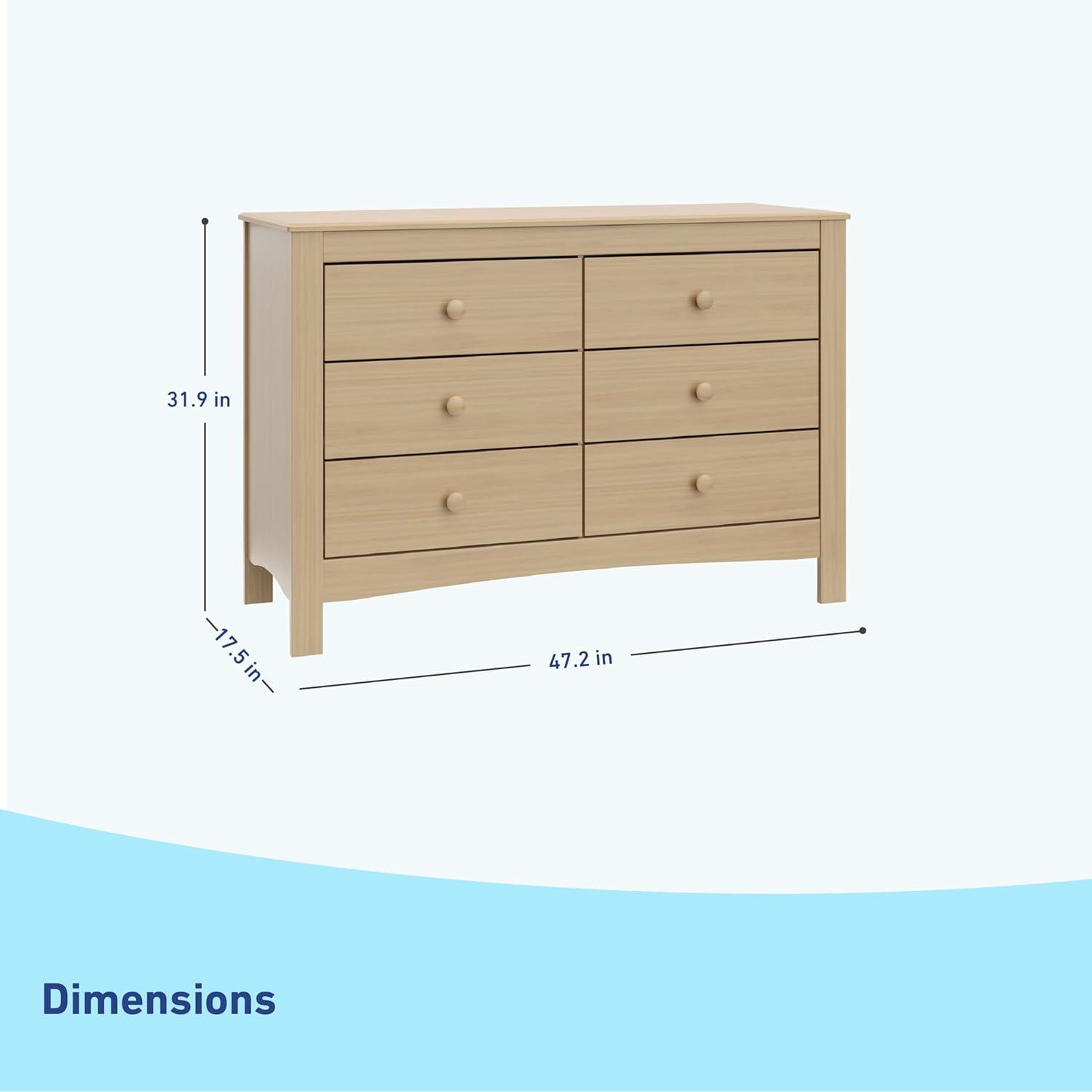 imageGraco Noah 3 Drawer Changing Table Dresser White GREENGUARD Gold Certified Baby Dresser with Changing Table Top Includes Interlocking Drawer SystemDriftwood