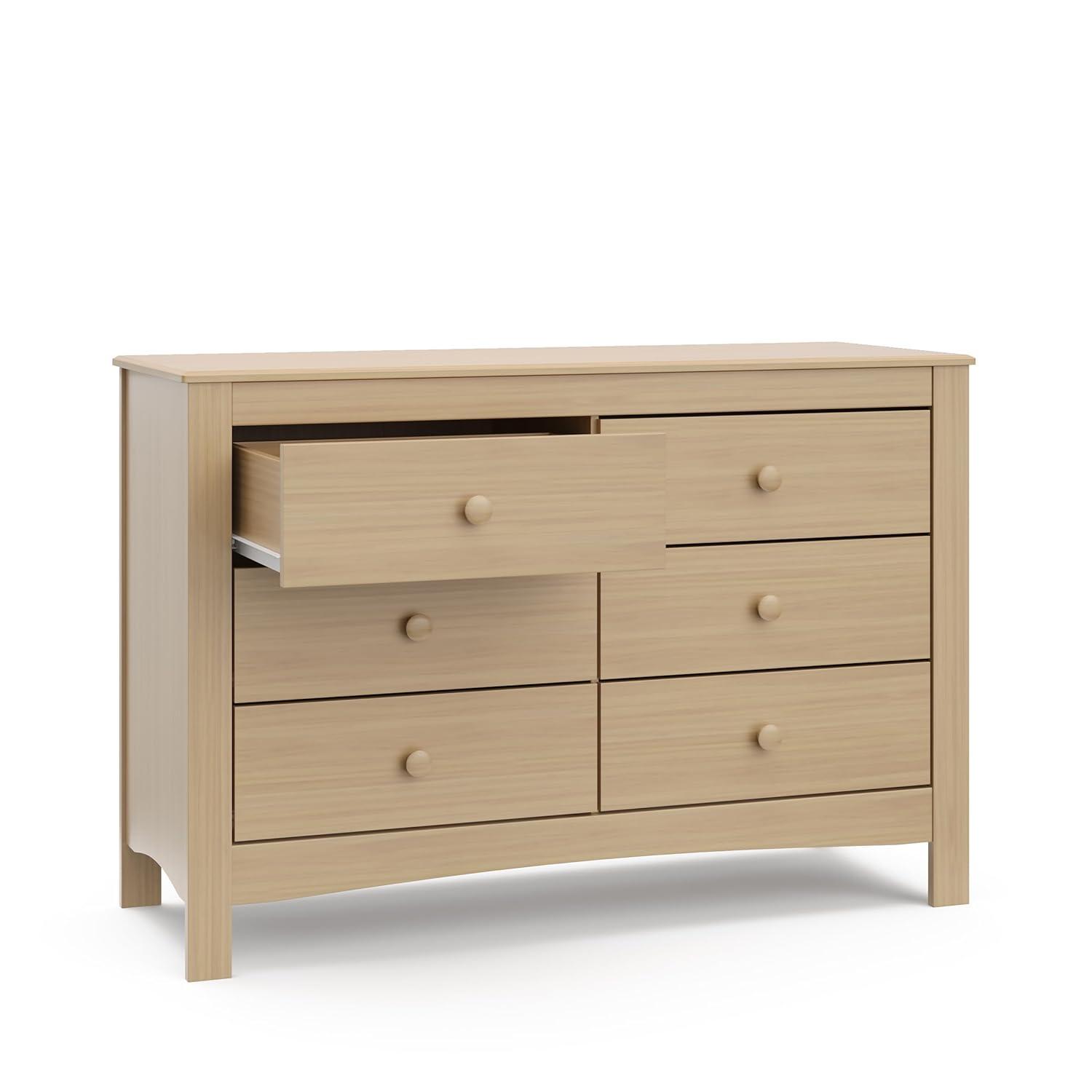 imageGraco Noah 3 Drawer Changing Table Dresser White GREENGUARD Gold Certified Baby Dresser with Changing Table Top Includes Interlocking Drawer SystemDriftwood