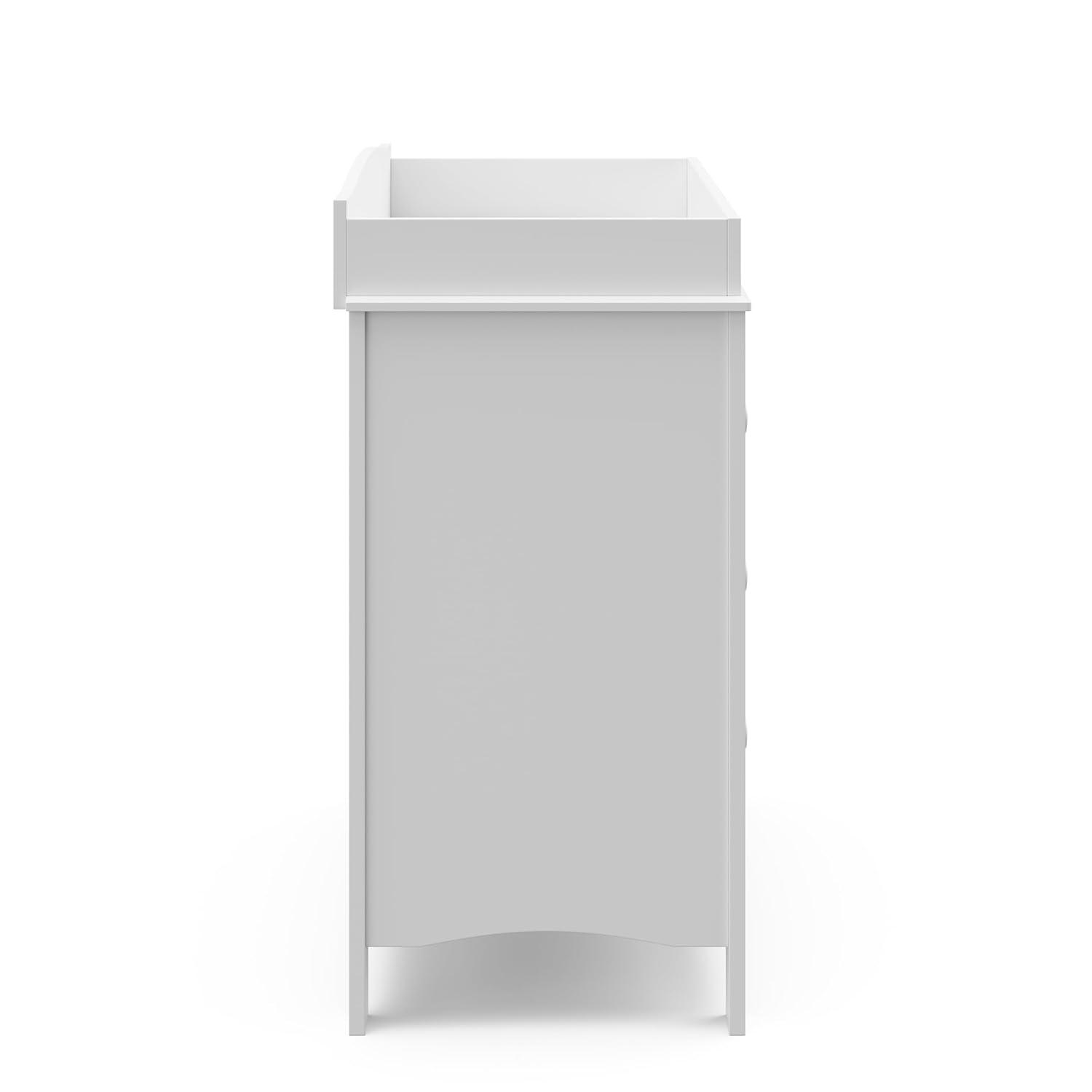 imageGraco Noah 3 Drawer Changing Table Dresser White GREENGUARD Gold Certified Baby Dresser with Changing Table Top Includes Interlocking Drawer SystemWhite