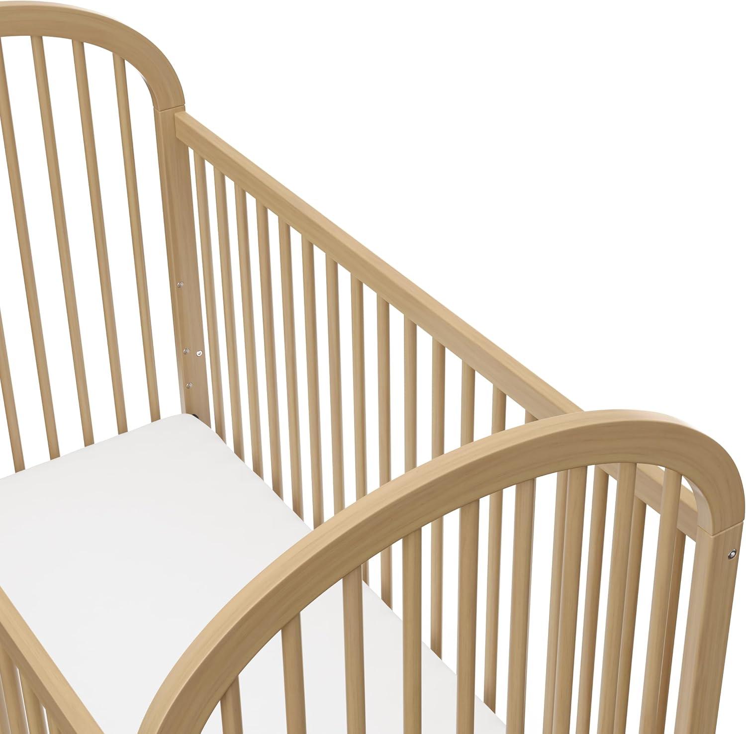 imageGraco Olivia Convertible Crib White GREENGUARD Gold Certified 100 Solid Wood Fits Standard Crib Mattress Converts to Toddler Bed and Daybed 4 Adjustable Mattress HeightsDriftwood