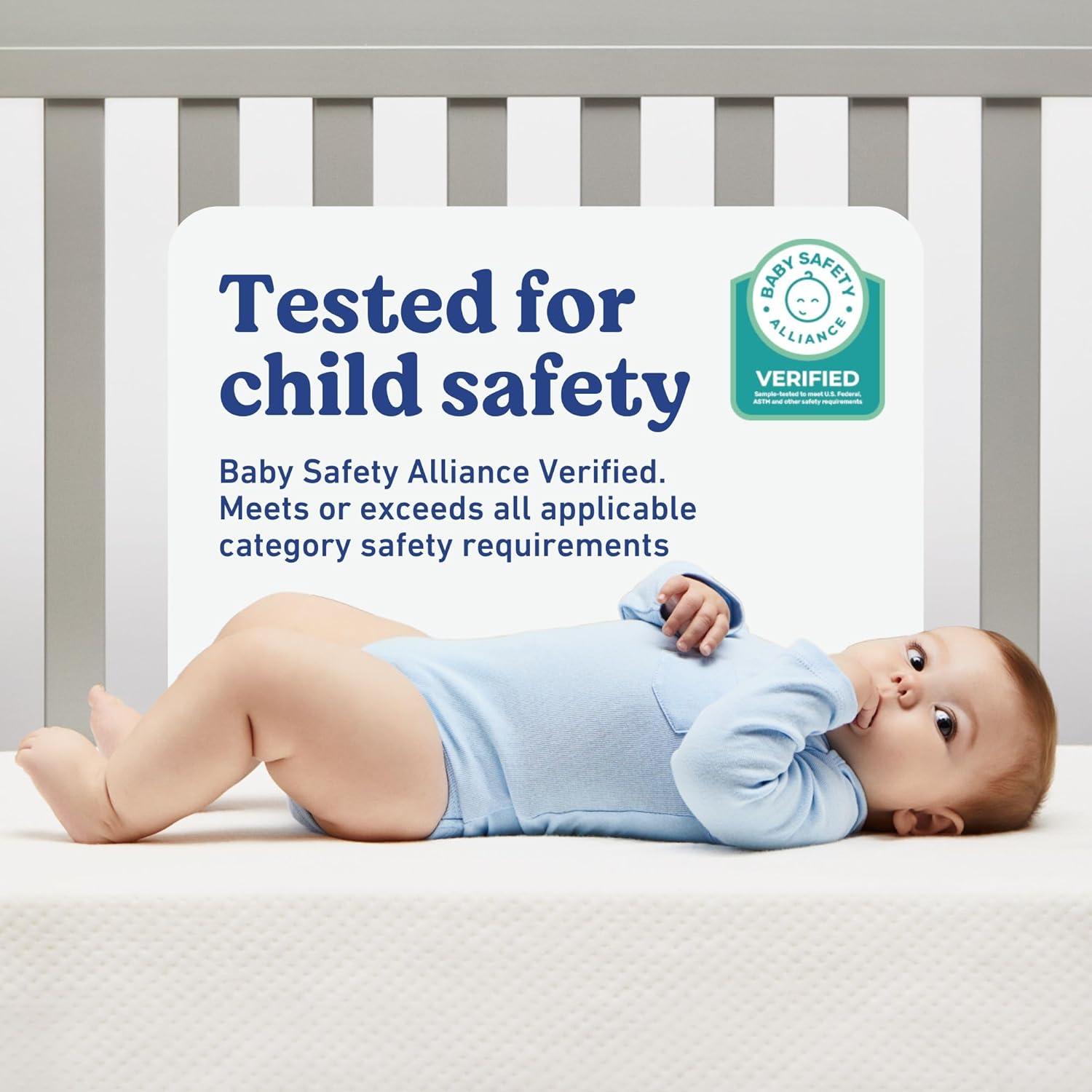 imageGraco Premium Crib ampamp Toddler Mattress GREENGUARD Gold Certified MachineWashable OEKOTEX STANDARD 100 Certified Cover with Waterproof Surface Fits Any Standard Full Size Baby Crib ampamp Toddler BedMattress