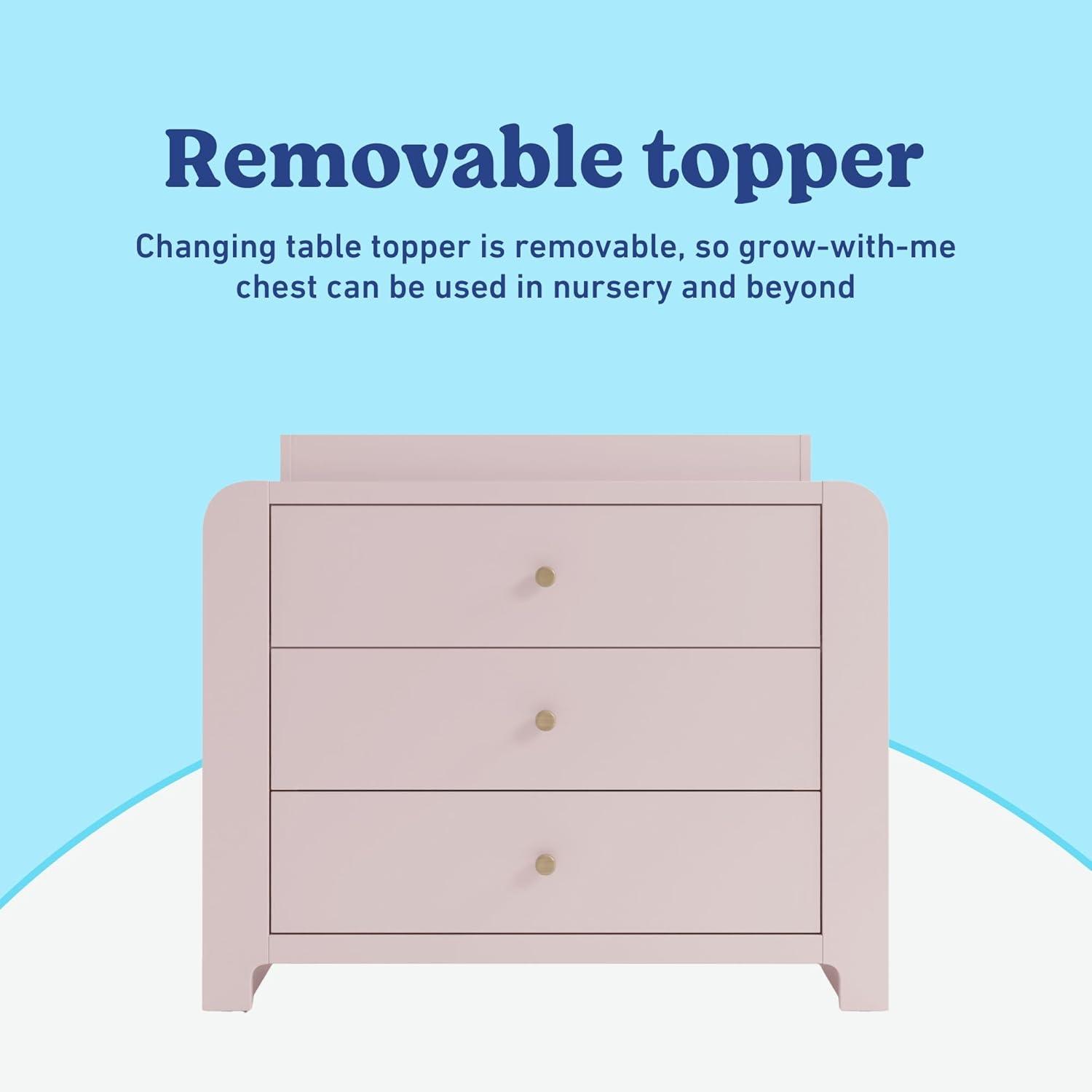 imageGraco ReadwithMe 6 Drawer Dresser with Bookshelves White with Driftwood GREENGUARD Gold Certified Storage for Baby and Kids Room Interlocking Drawer SystemBlush With Driftwood