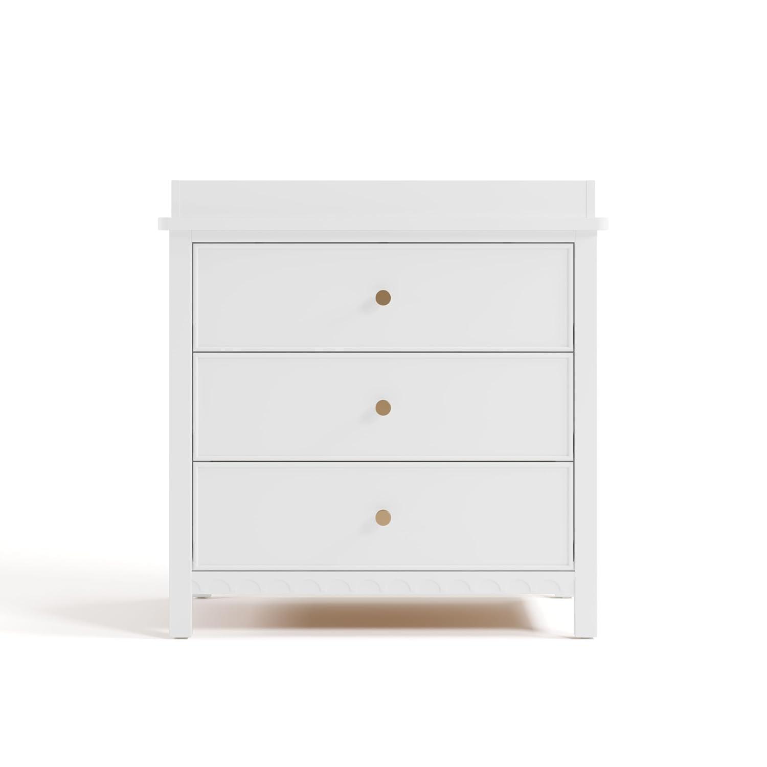 imageGraco Sasha 6 Drawer Dresser White GREENGUARD Gold Certified Wood Storage for Nursery or Kids Room Safe Interlocking Drawer System ampamp Easy Assembly with PreInstalled TracksWhite