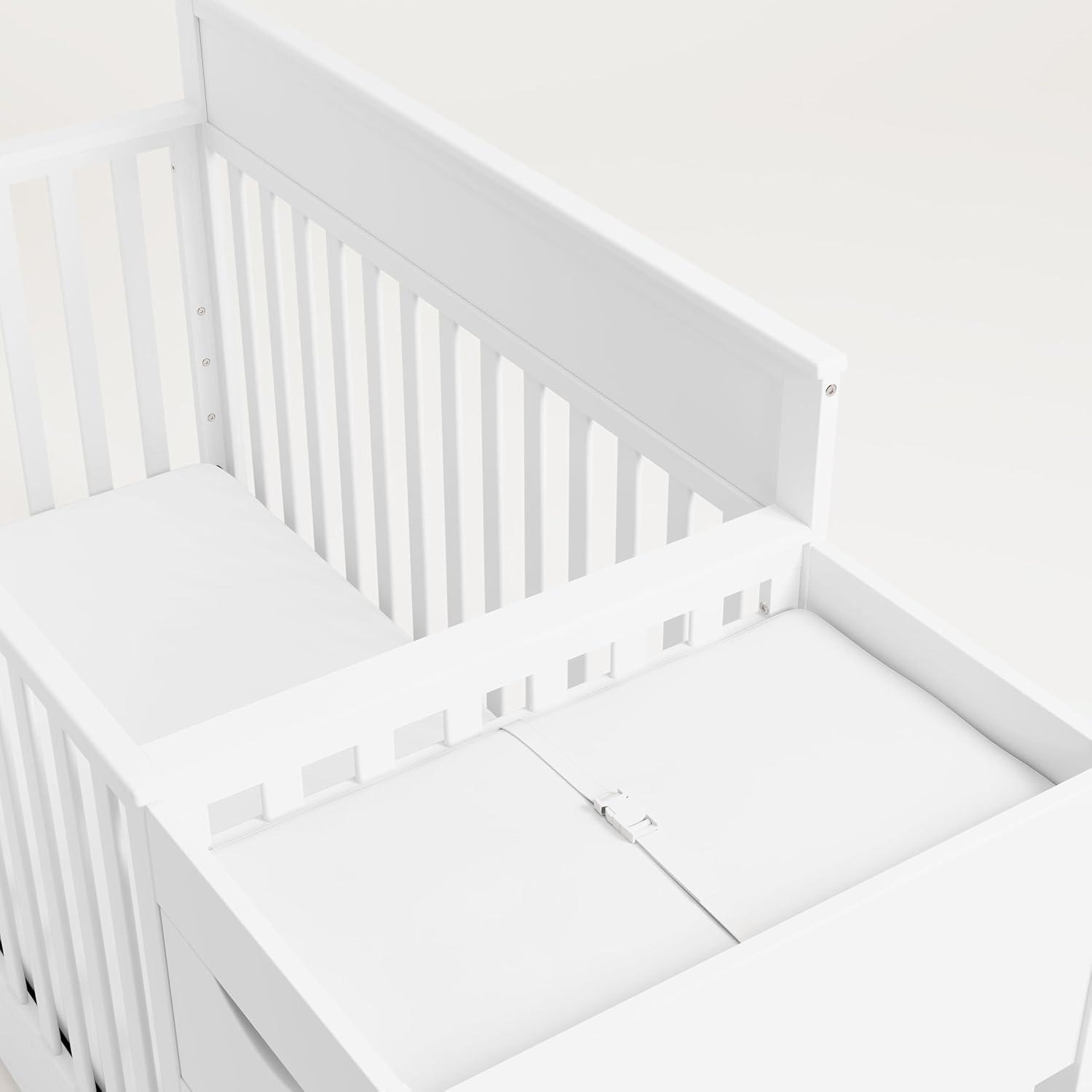 imageGraco Shiloh 5in1 Convertible Crib ampamp Changer with Drawer White GREENGUARD Gold Certified Baby Crib Crafted from Wood Converts to Toddler Bed Daybed and FullSize BedWhite