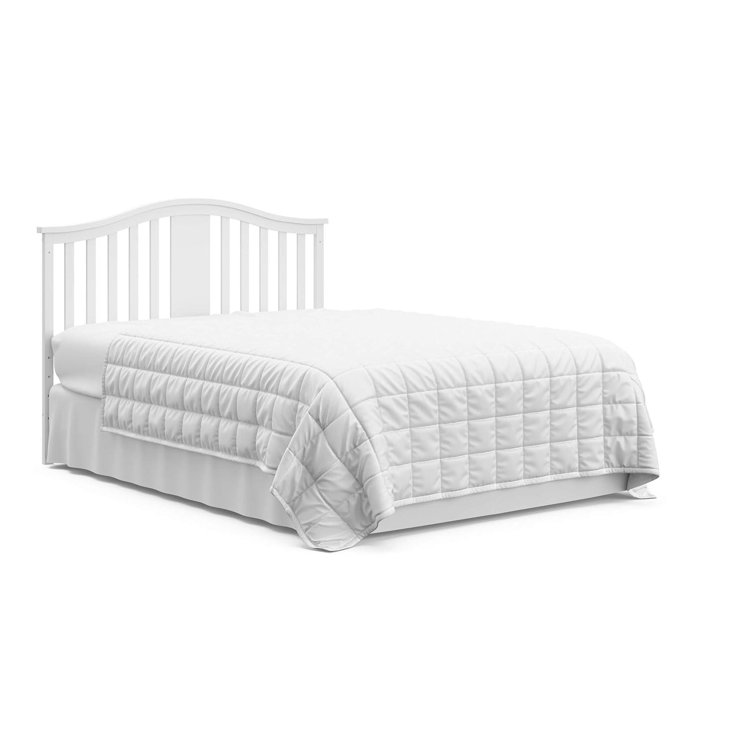 imageGraco Solano 4in1 Convertible Crib with Drawer Combo White GREENGUARD Gold Certified Includes FullSize Nursery Storage Drawer Converts to Toddler Bed and FullSize BedWhite