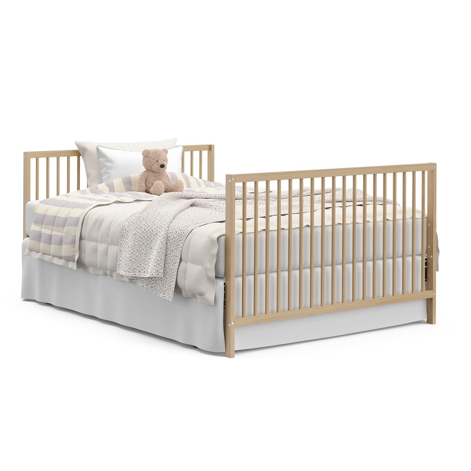 imageGraco Teddi 5in1 Convertible Crib ampamp Changer with Drawer Olive GREENGUARD Gold Certified Baby Crib Crafted from Wood Converts to Toddler Bed Daybed and FullSize BedDriftwood