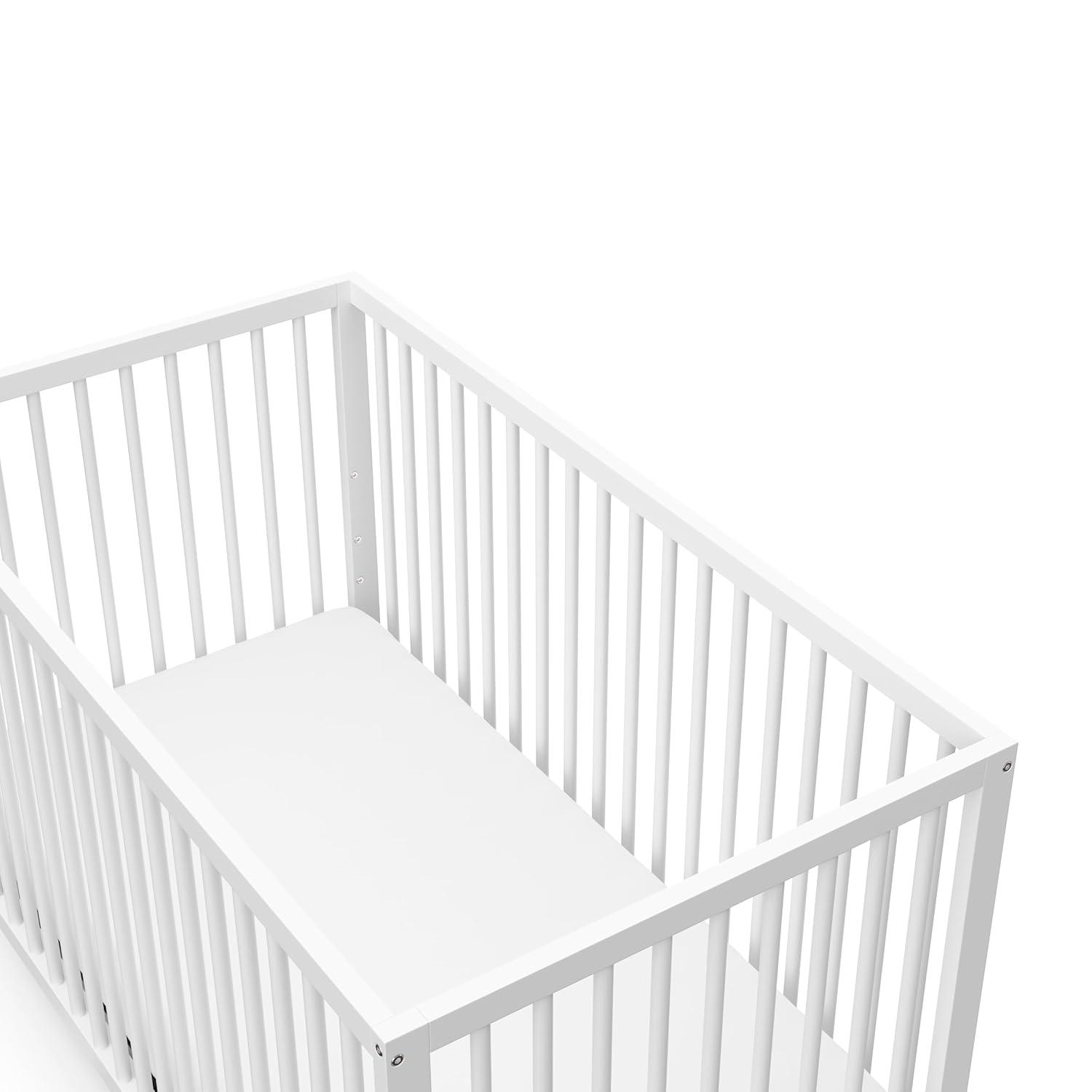 imageGraco Teddi 5in1 Convertible Crib ampamp Changer with Drawer Olive GREENGUARD Gold Certified Baby Crib Crafted from Wood Converts to Toddler Bed Daybed and FullSize BedWhite