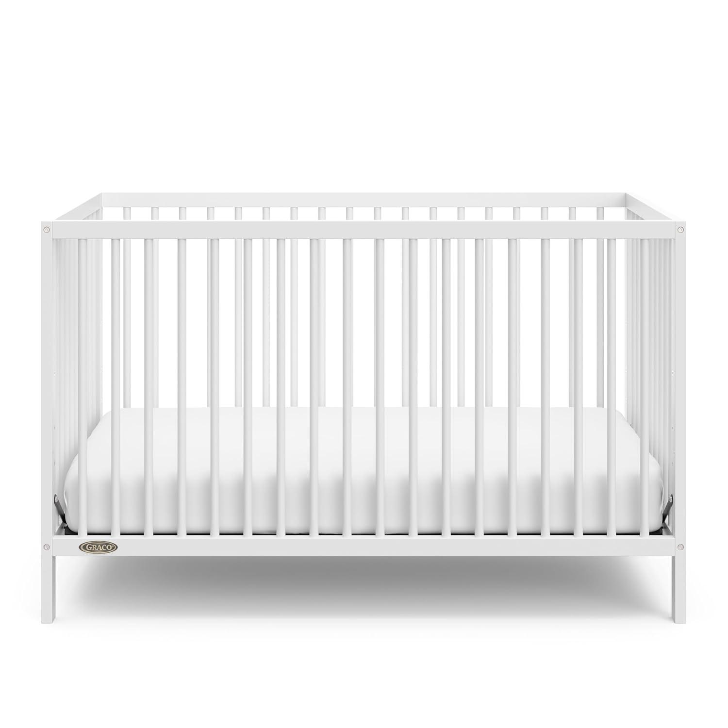 imageGraco Teddi 5in1 Convertible Crib ampamp Changer with Drawer Olive GREENGUARD Gold Certified Baby Crib Crafted from Wood Converts to Toddler Bed Daybed and FullSize BedWhite