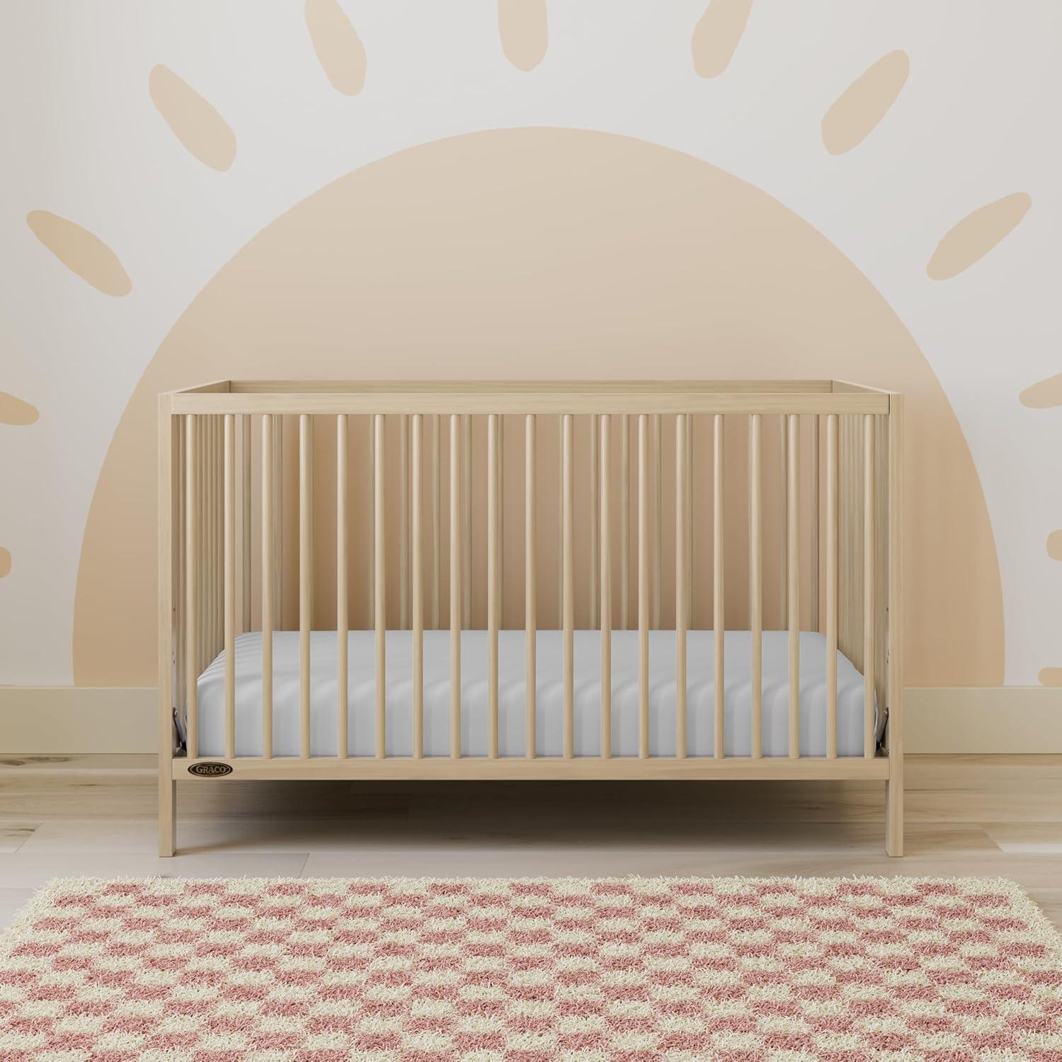 imageGraco Teddi 5in1 Convertible Crib ampamp Changer with Drawer Olive GREENGUARD Gold Certified Baby Crib Crafted from Wood Converts to Toddler Bed Daybed and FullSize BedDriftwood