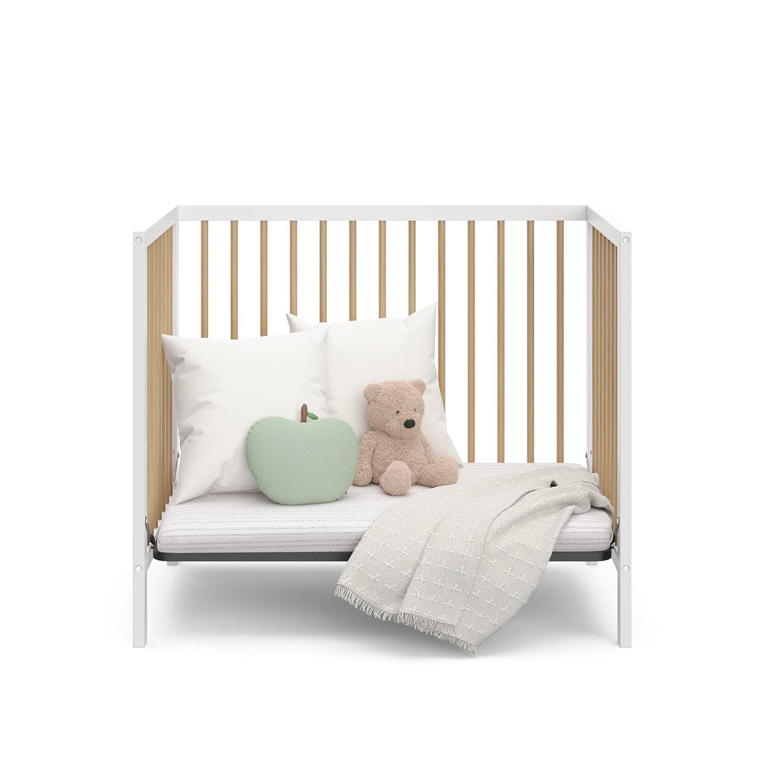 imageGraco Teddi 5in1 Convertible Crib ampamp Changer with Drawer Olive GREENGUARD Gold Certified Baby Crib Crafted from Wood Converts to Toddler Bed Daybed and FullSize BedWhiteDriftwood