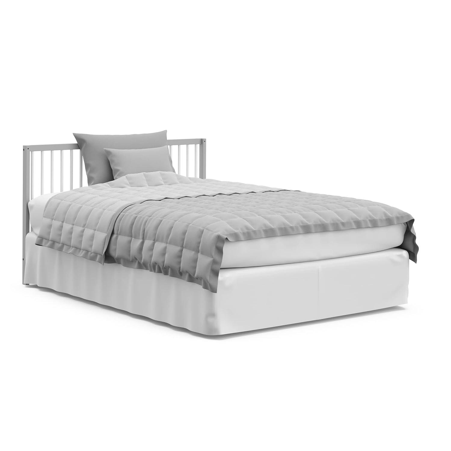 imageGraco Teddi 5in1 Convertible Crib ampamp Changer with Drawer Olive GREENGUARD Gold Certified Baby Crib Crafted from Wood Converts to Toddler Bed Daybed and FullSize BedPebble GrayWhite