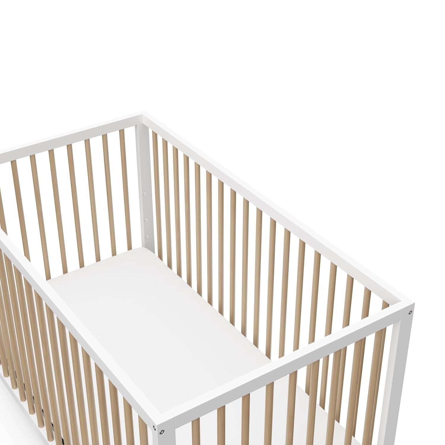 imageGraco Teddi 5in1 Convertible Crib ampamp Changer with Drawer Olive GREENGUARD Gold Certified Baby Crib Crafted from Wood Converts to Toddler Bed Daybed and FullSize BedWhiteDriftwood