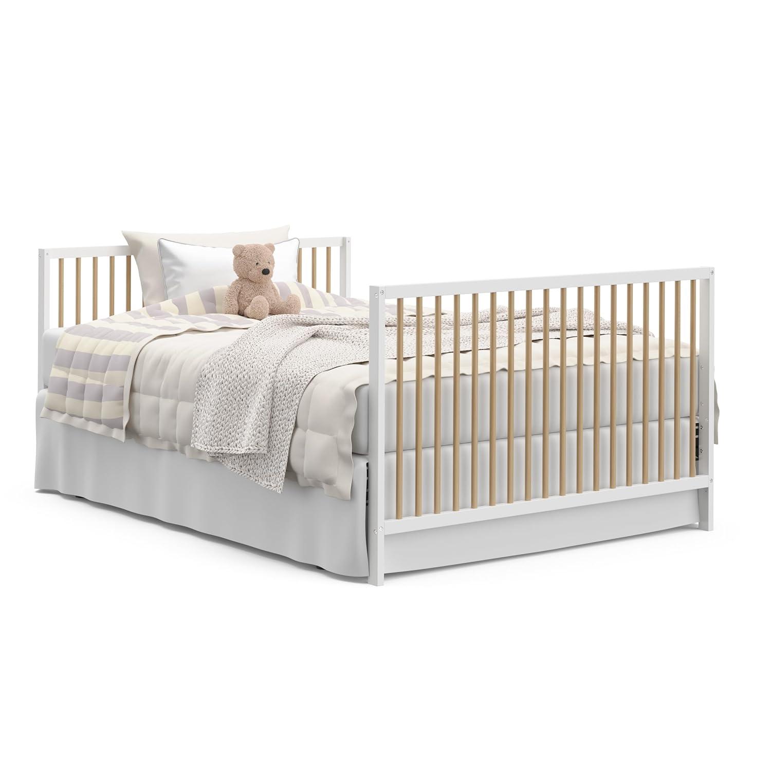 imageGraco Teddi 5in1 Convertible Crib ampamp Changer with Drawer Olive GREENGUARD Gold Certified Baby Crib Crafted from Wood Converts to Toddler Bed Daybed and FullSize BedWhiteDriftwood