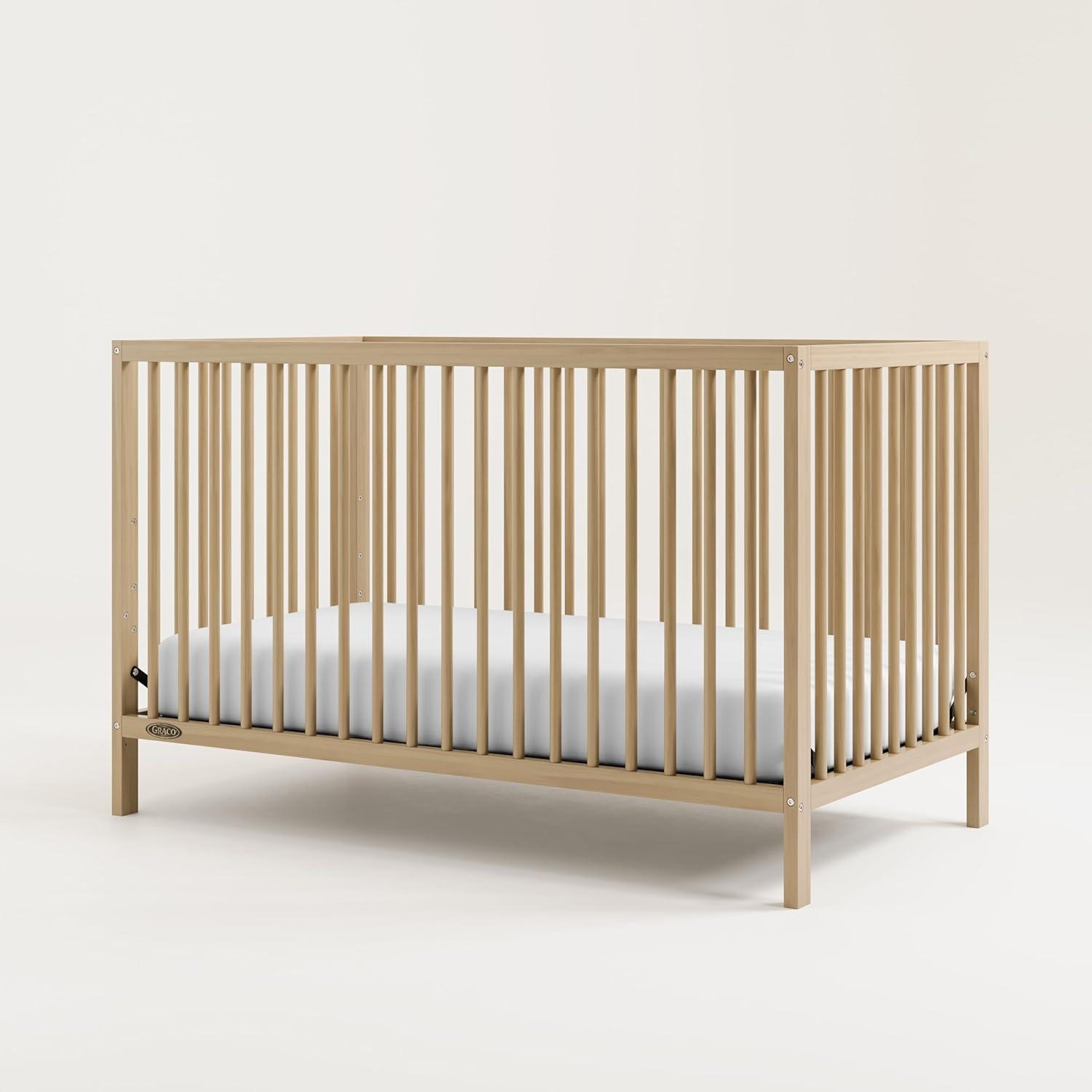 imageGraco Teddi 5in1 Convertible Crib ampamp Changer with Drawer Olive GREENGUARD Gold Certified Baby Crib Crafted from Wood Converts to Toddler Bed Daybed and FullSize BedDriftwood