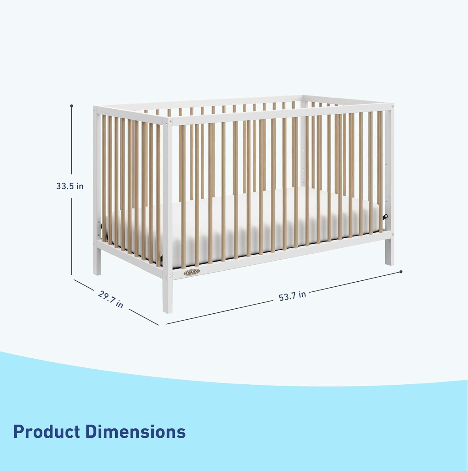 imageGraco Teddi 5in1 Convertible Crib ampamp Changer with Drawer Olive GREENGUARD Gold Certified Baby Crib Crafted from Wood Converts to Toddler Bed Daybed and FullSize BedWhiteDriftwood