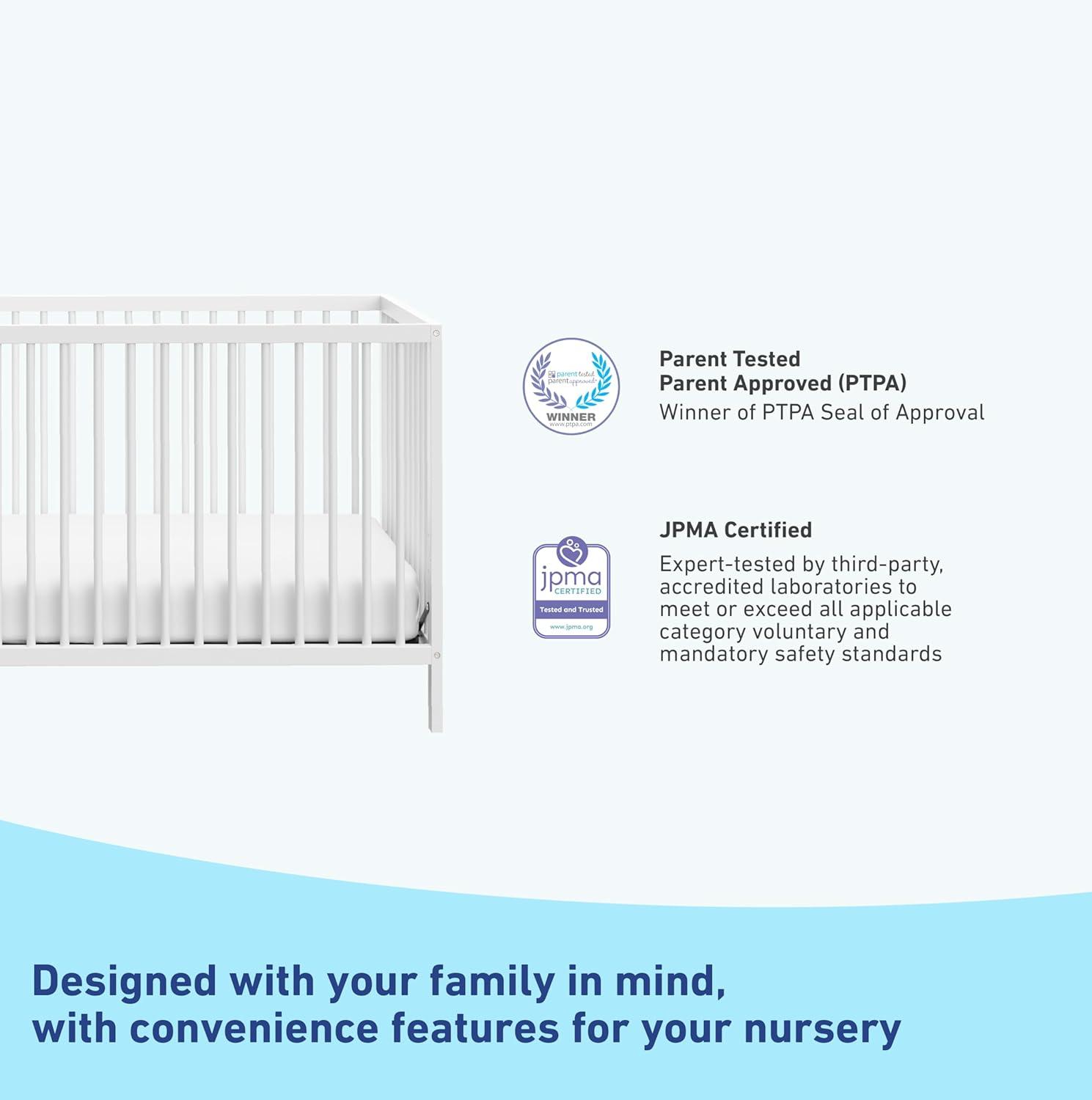 imageGraco Teddi 5in1 Convertible Crib ampamp Changer with Drawer Olive GREENGUARD Gold Certified Baby Crib Crafted from Wood Converts to Toddler Bed Daybed and FullSize BedWhite