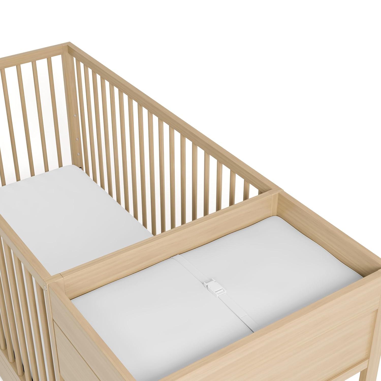 imageGraco Teddi 5in1 Convertible Crib ampamp Changer with Drawer Olive GREENGUARD Gold Certified Baby Crib Crafted from Wood Converts to Toddler Bed Daybed and FullSize BedDriftwood