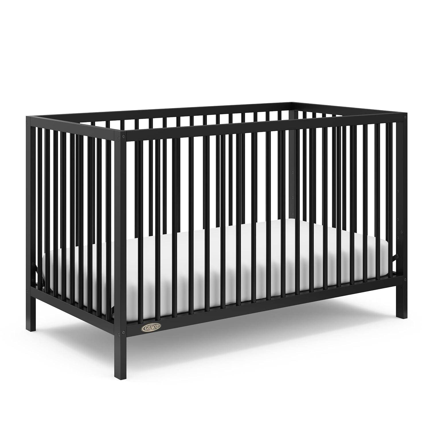 imageGraco Teddi 5in1 Convertible Crib ampamp Changer with Drawer Olive GREENGUARD Gold Certified Baby Crib Crafted from Wood Converts to Toddler Bed Daybed and FullSize BedBlack