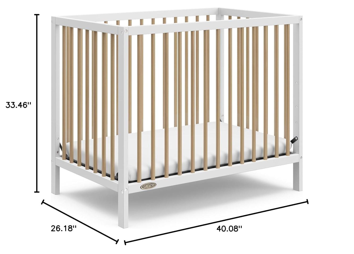 imageGraco Teddi 5in1 Convertible Crib ampamp Changer with Drawer Olive GREENGUARD Gold Certified Baby Crib Crafted from Wood Converts to Toddler Bed Daybed and FullSize BedWhiteDriftwood