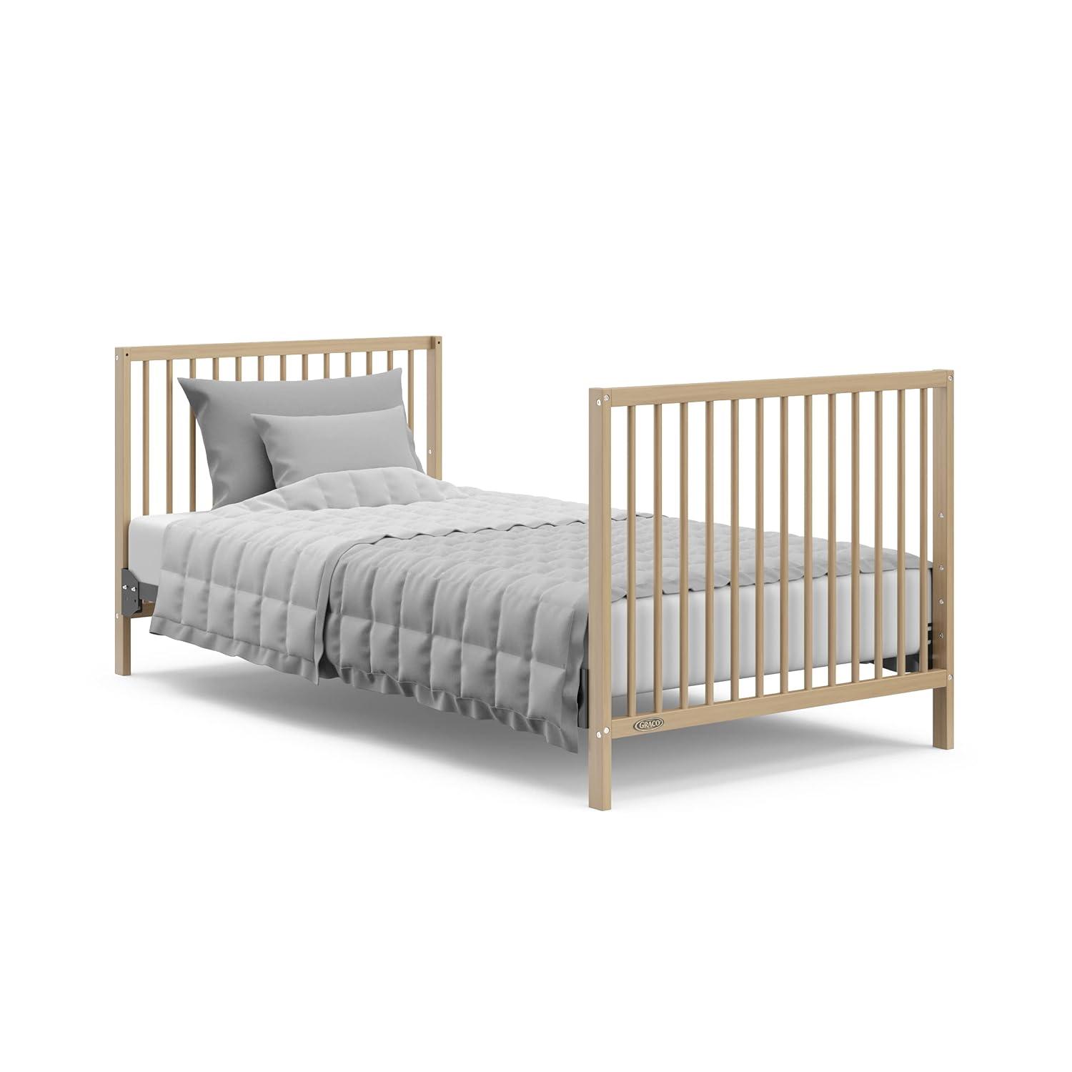 imageGraco Teddi 5in1 Convertible Crib ampamp Changer with Drawer Olive GREENGUARD Gold Certified Baby Crib Crafted from Wood Converts to Toddler Bed Daybed and FullSize BedDriftwood