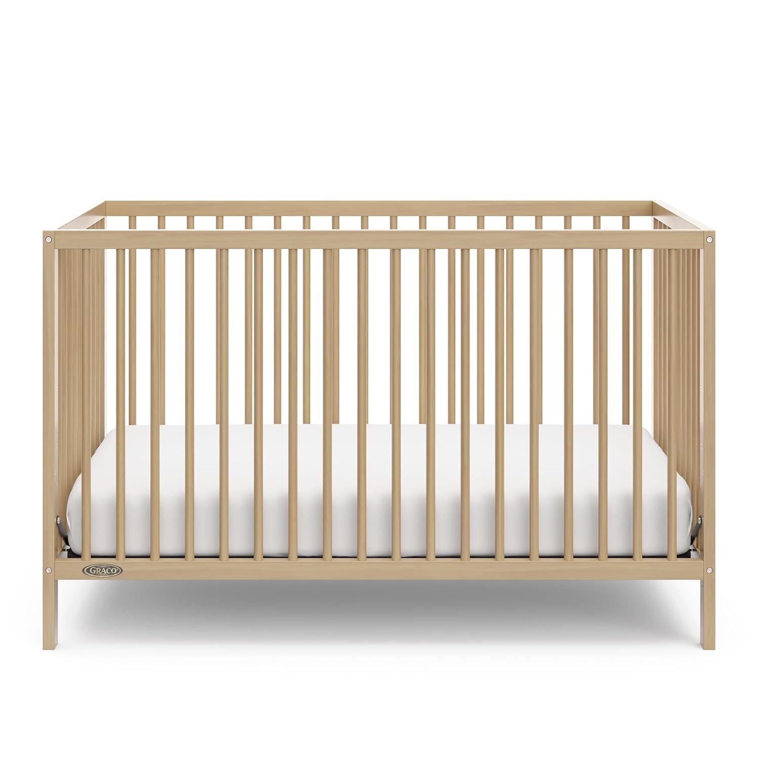 imageGraco Teddi 5in1 Convertible Crib ampamp Changer with Drawer Olive GREENGUARD Gold Certified Baby Crib Crafted from Wood Converts to Toddler Bed Daybed and FullSize BedDriftwood