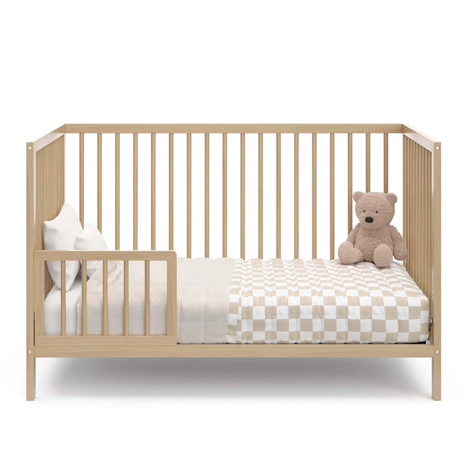 imageGraco Teddi 5in1 Convertible Crib ampamp Changer with Drawer Olive GREENGUARD Gold Certified Baby Crib Crafted from Wood Converts to Toddler Bed Daybed and FullSize BedDriftwood