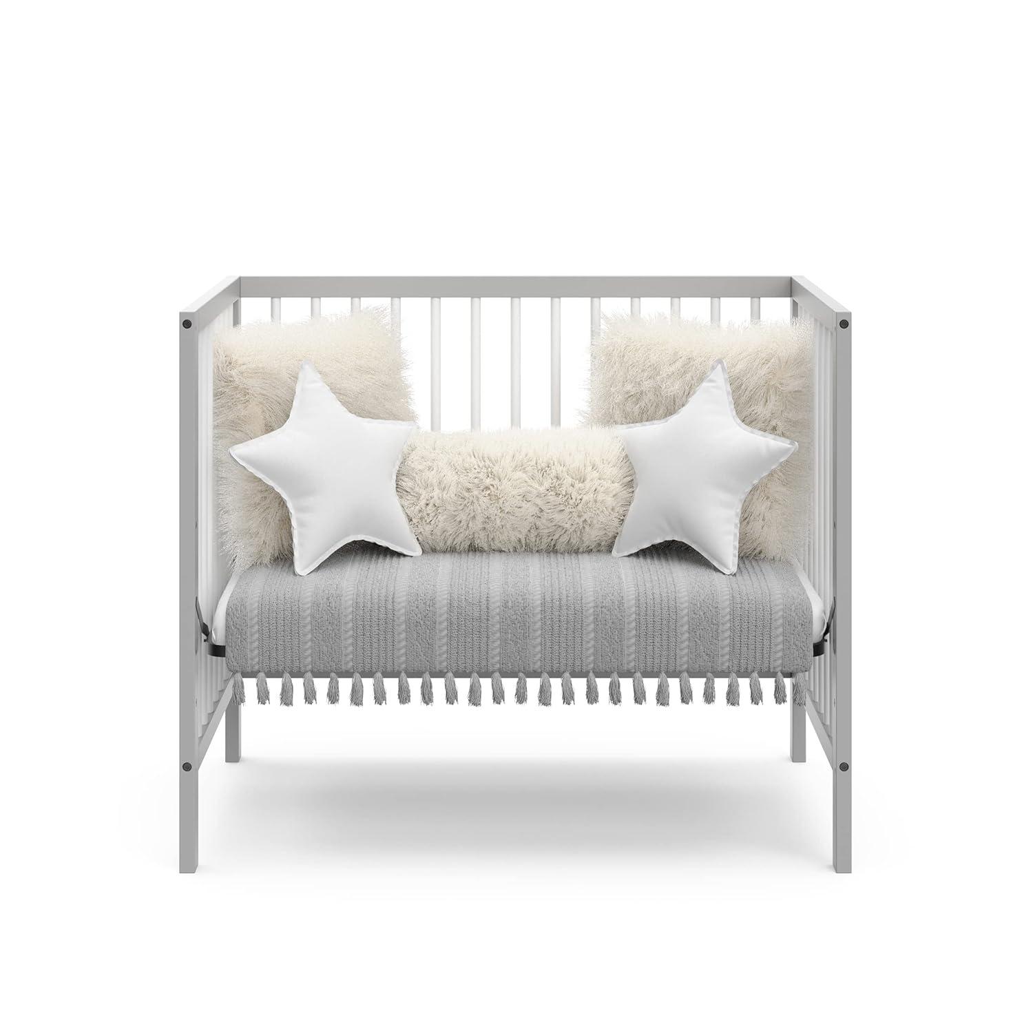 imageGraco Teddi 5in1 Convertible Crib ampamp Changer with Drawer Olive GREENGUARD Gold Certified Baby Crib Crafted from Wood Converts to Toddler Bed Daybed and FullSize BedPebble GrayWhite